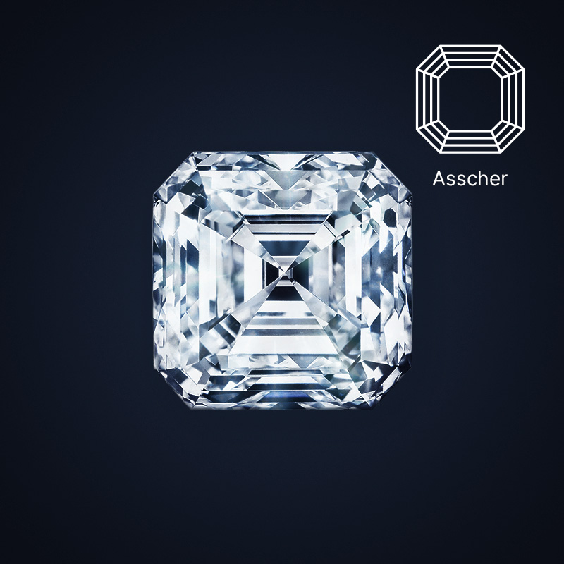 Cushion-cut diamonds