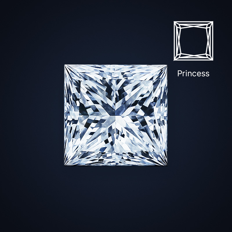 Cushion-cut diamonds