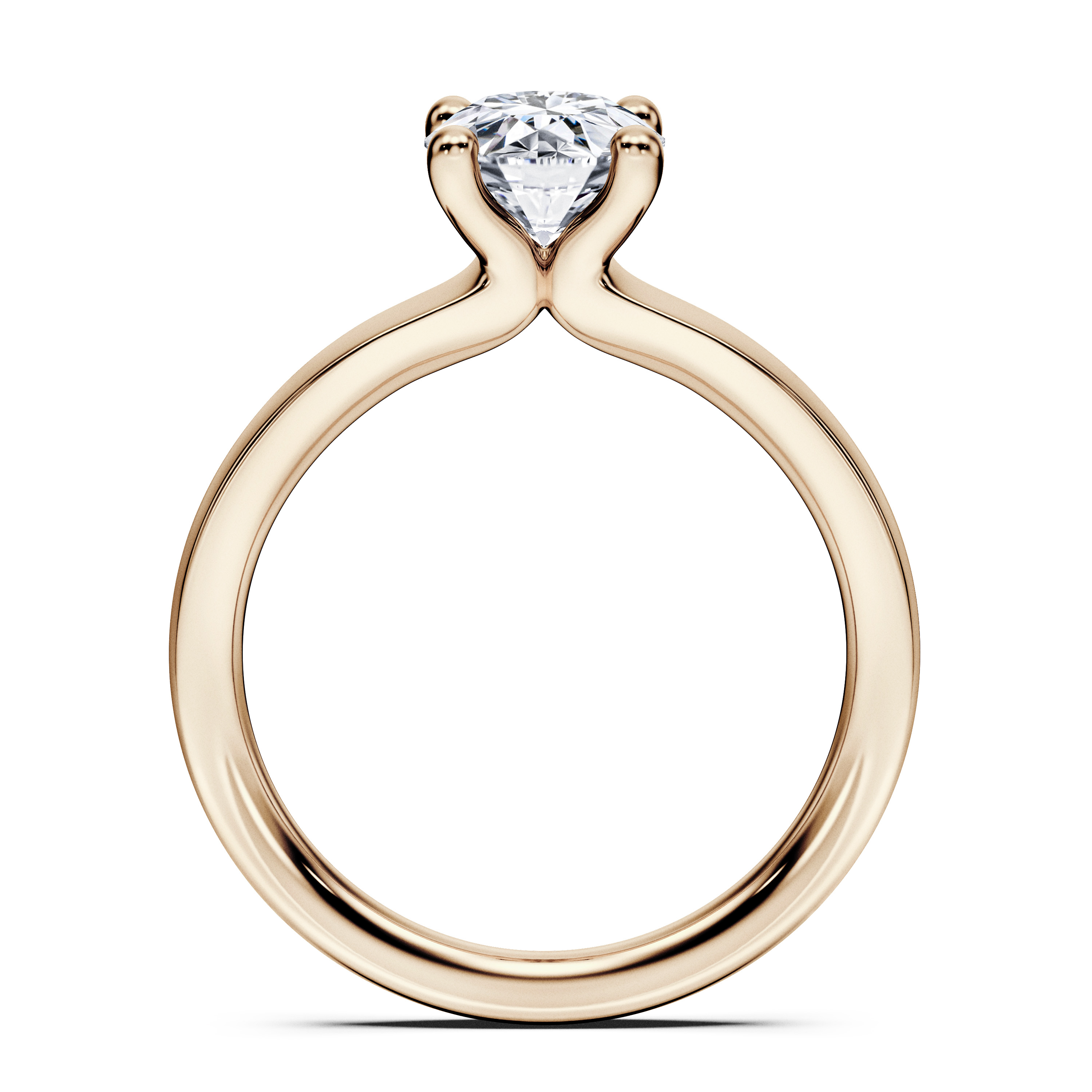 Spark Solitaire Diamond Engagement Ring in 18ct Yellow Gold with Round Centre Stone Alternate shot 4