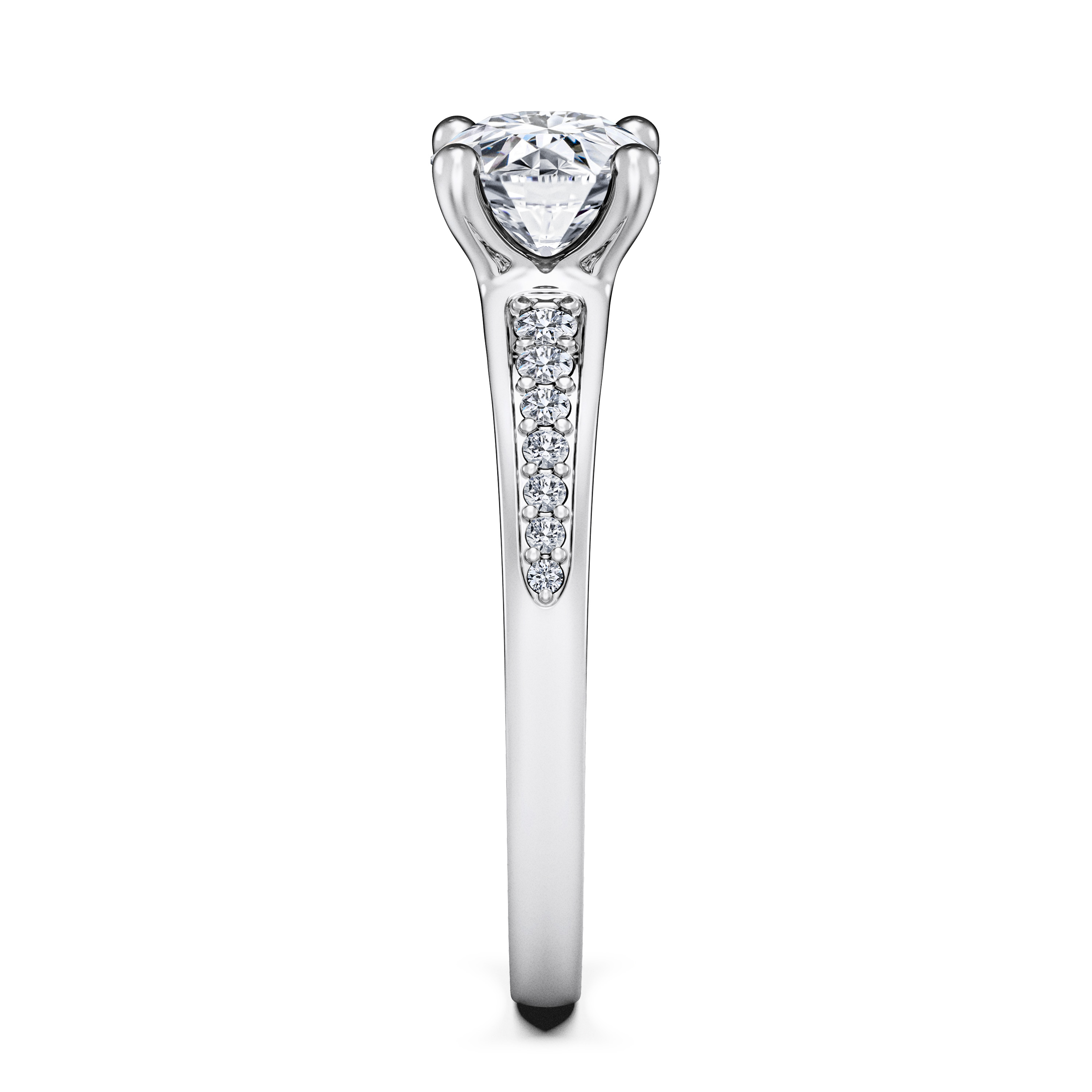 Spark Side Stones Diamond Engagement Ring Spark Side Stones Ring Alternate shot 3