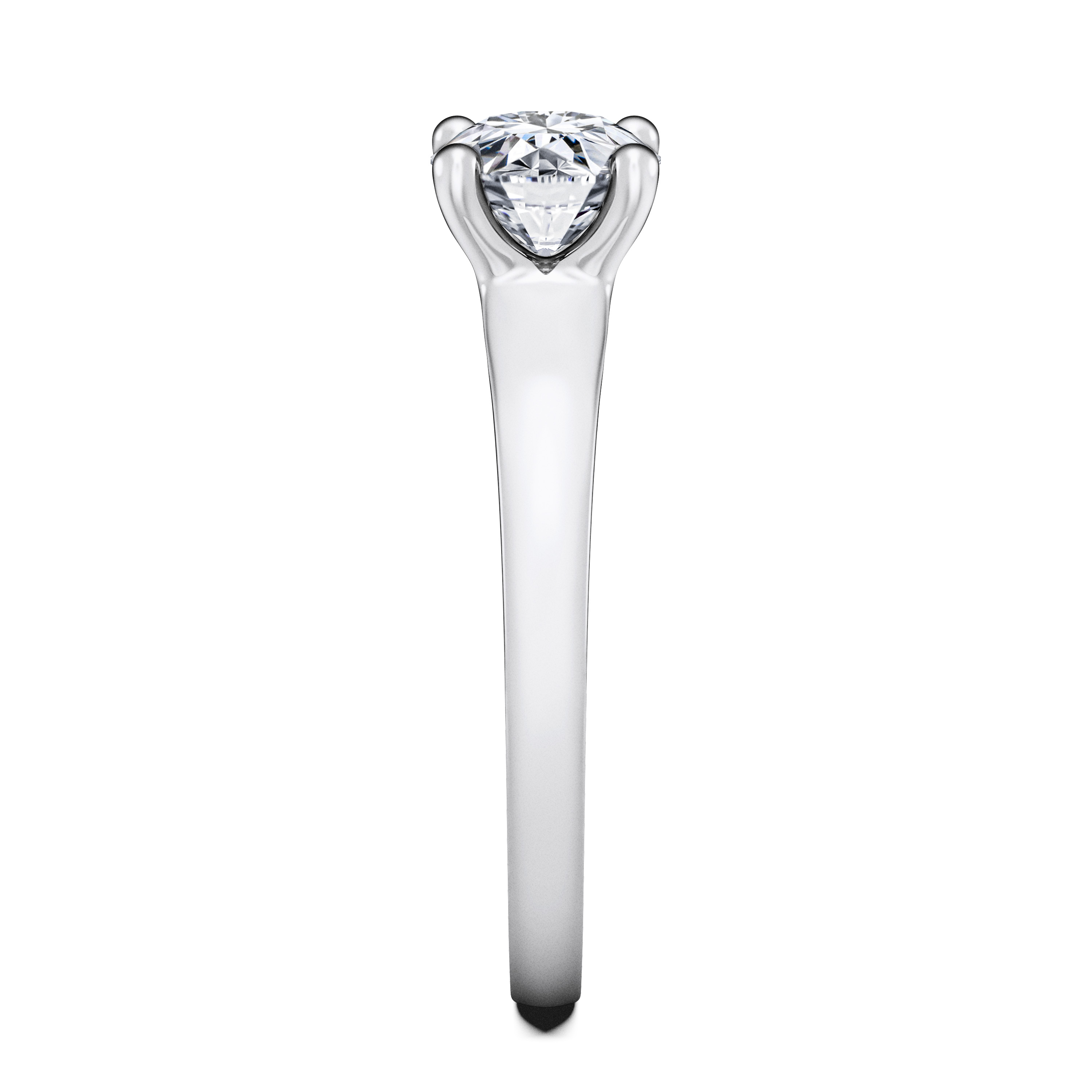 Spark Solitaire Diamond Engagement Ring in Platinum with Round Centre Stone Alternate shot 3