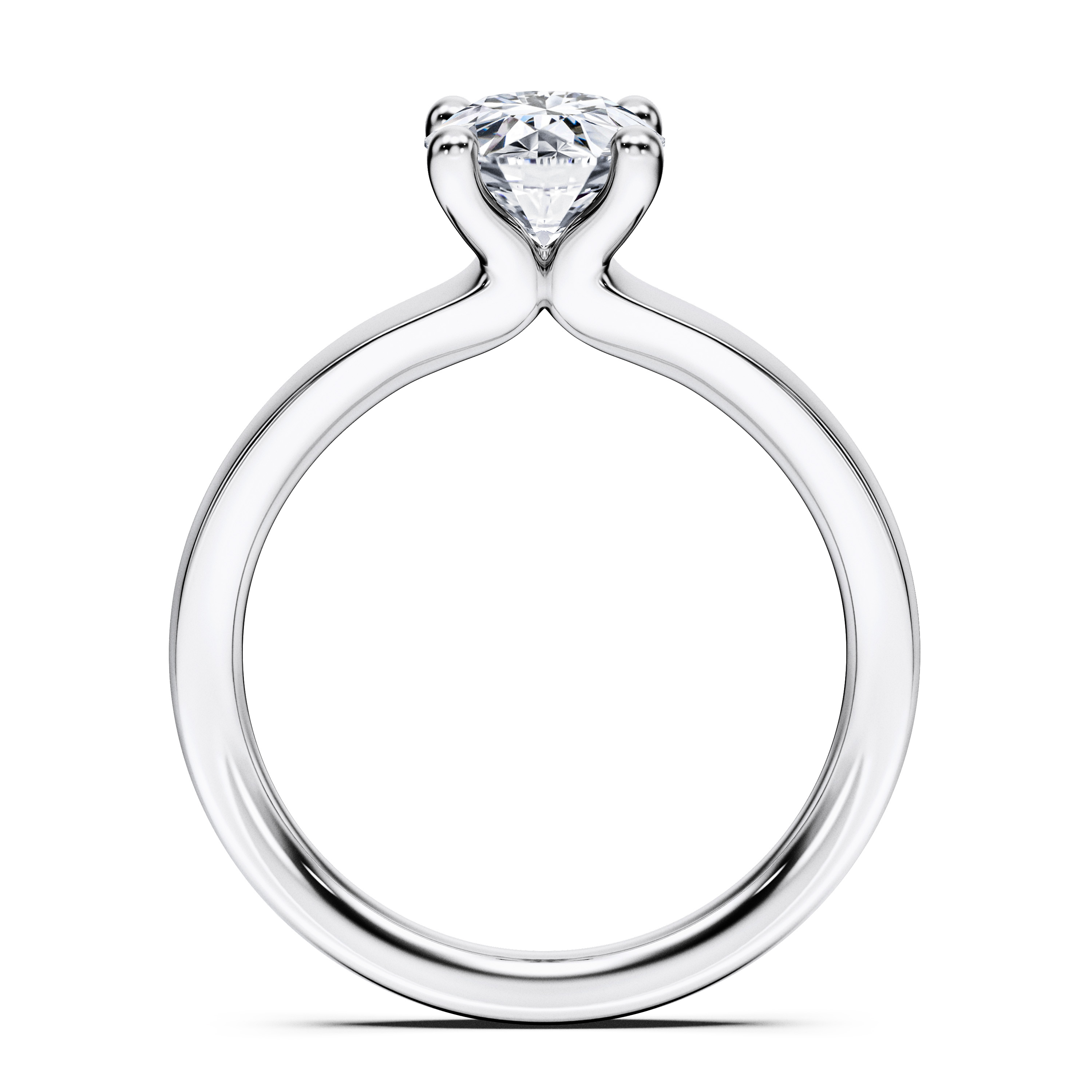 Spark Solitaire Diamond Engagement Ring in Platinum with Round Centre Stone Alternate shot 4