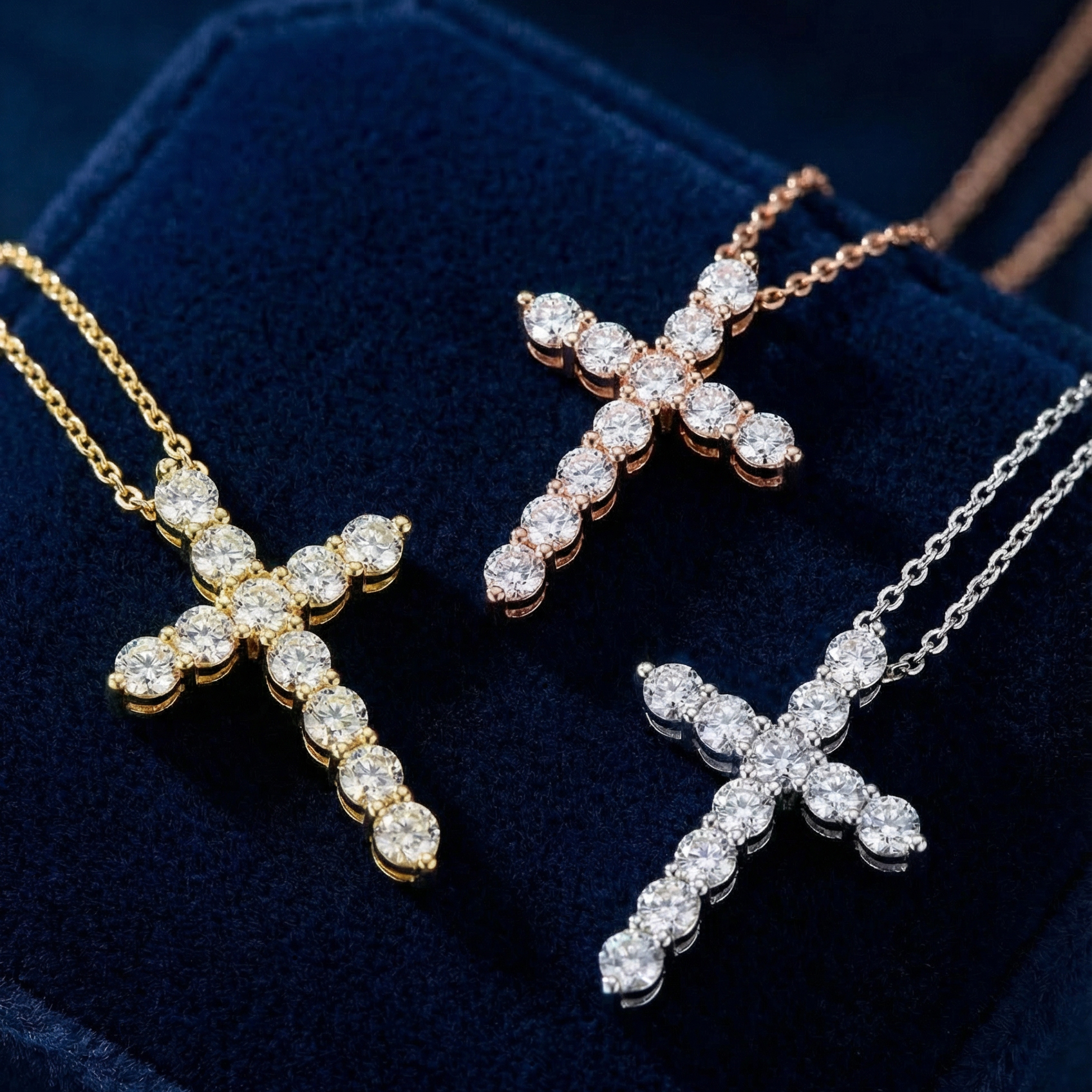 The Moon Ocean Pendant in 18ct Yellow Gold with Round Centre Stone Alternate shot 6