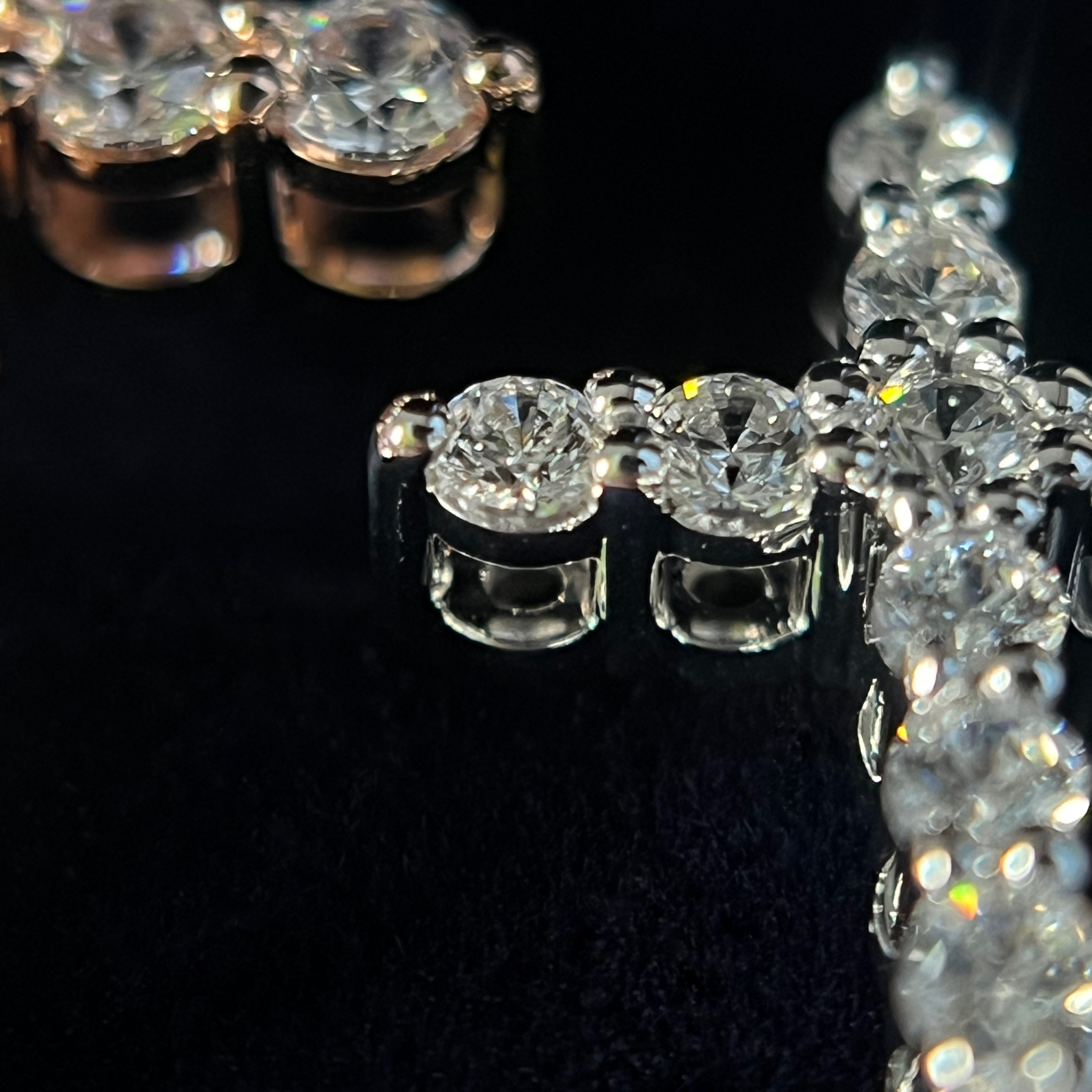 The Moon Ocean Pendant in 18ct White Gold with Round Centre Stone Alternate shot 5