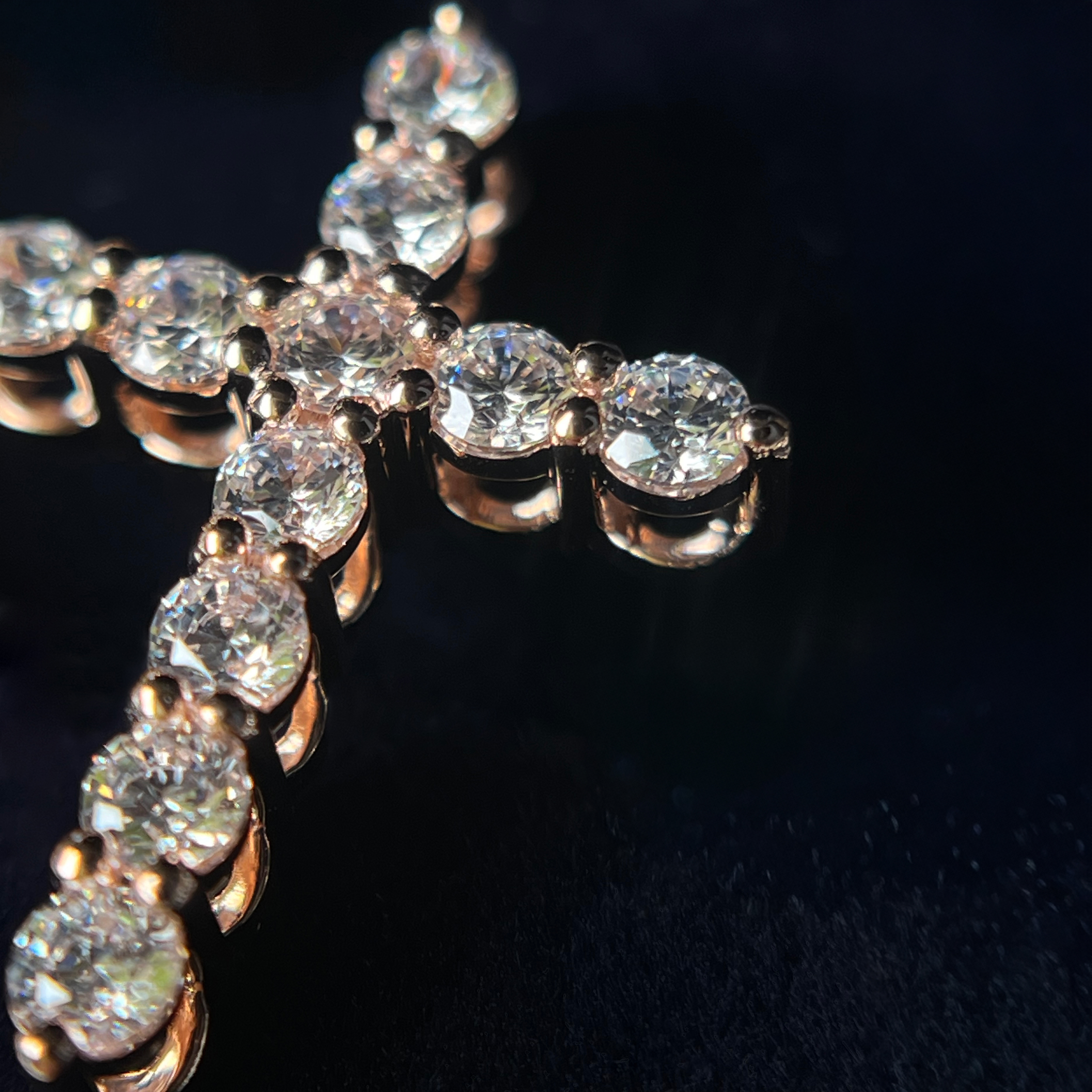 The Moon Ocean Pendant in 18ct Rose Gold with Round Centre Stone Alternate shot 5