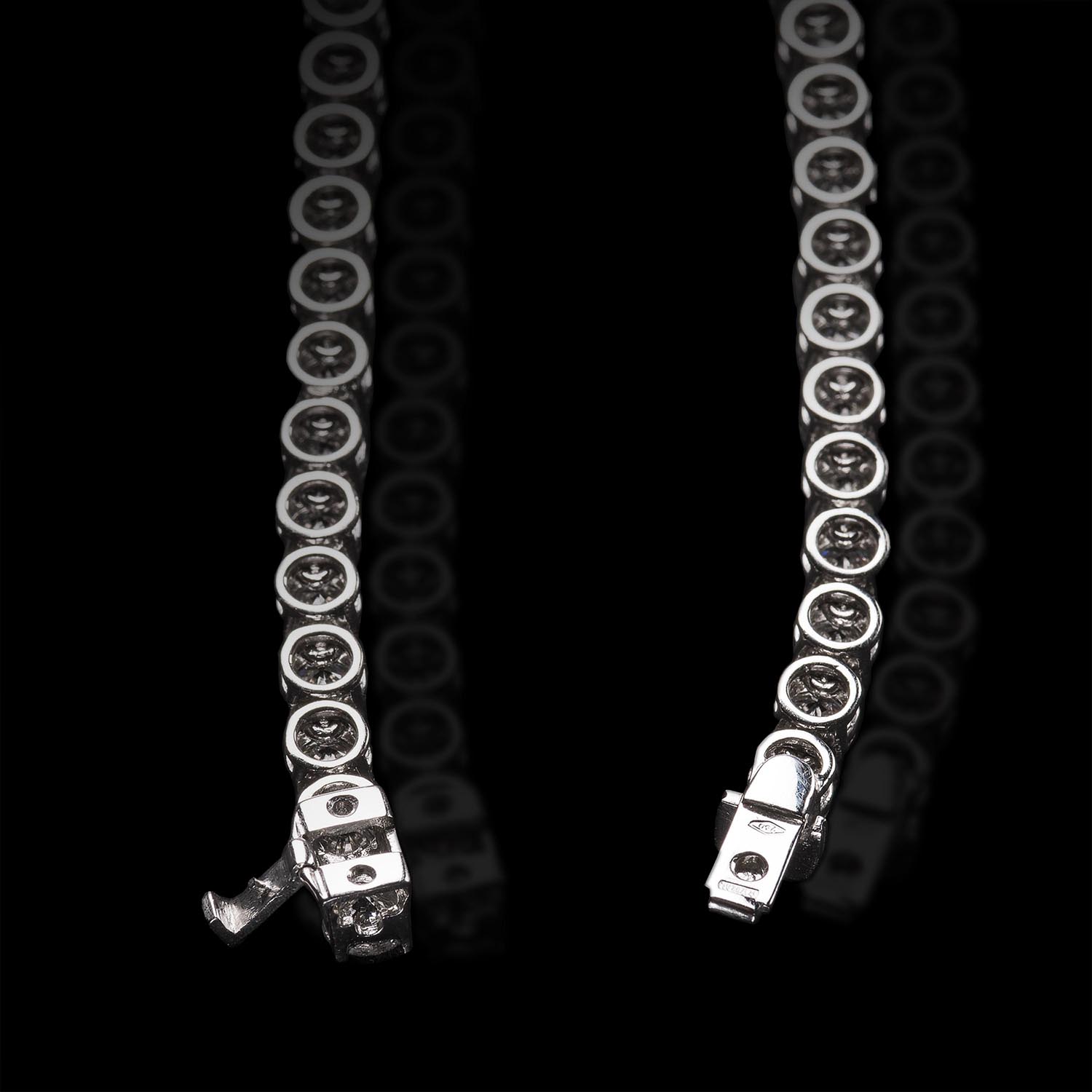 The Moon Ocean Pendants in Platinum Alternate shot 2