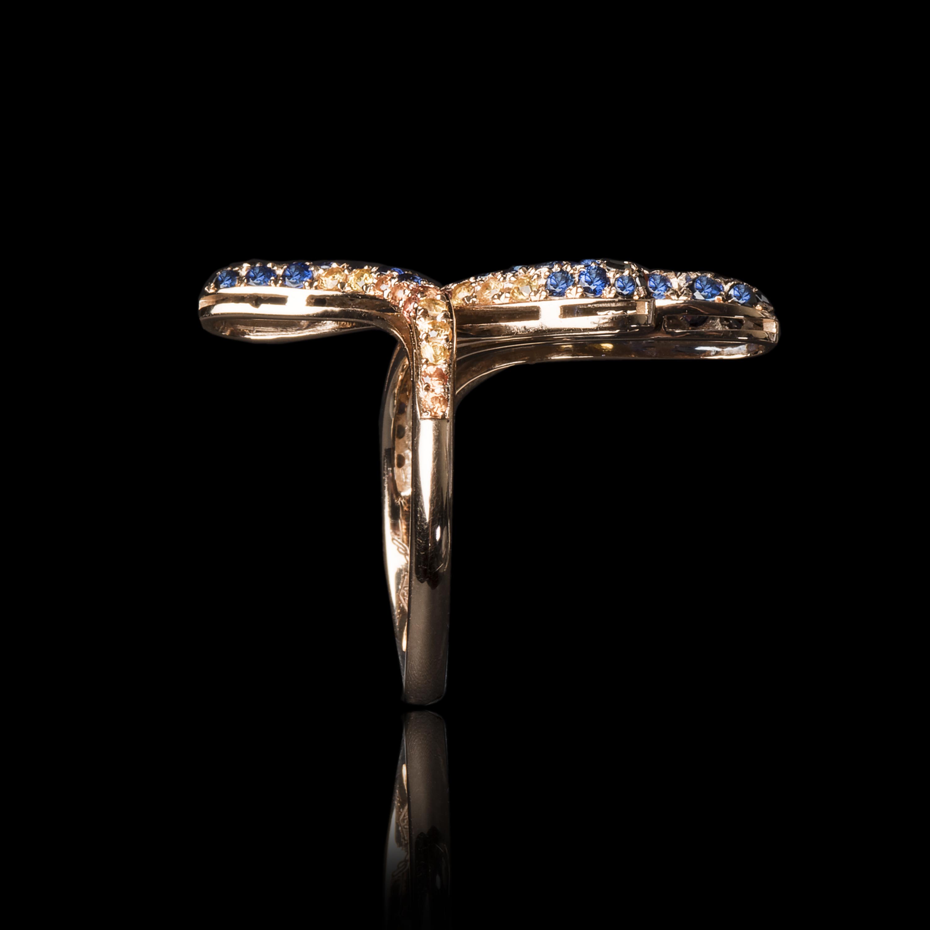 The Moon Ocean Sets in 18ct Rose Gold Alternate shot 3