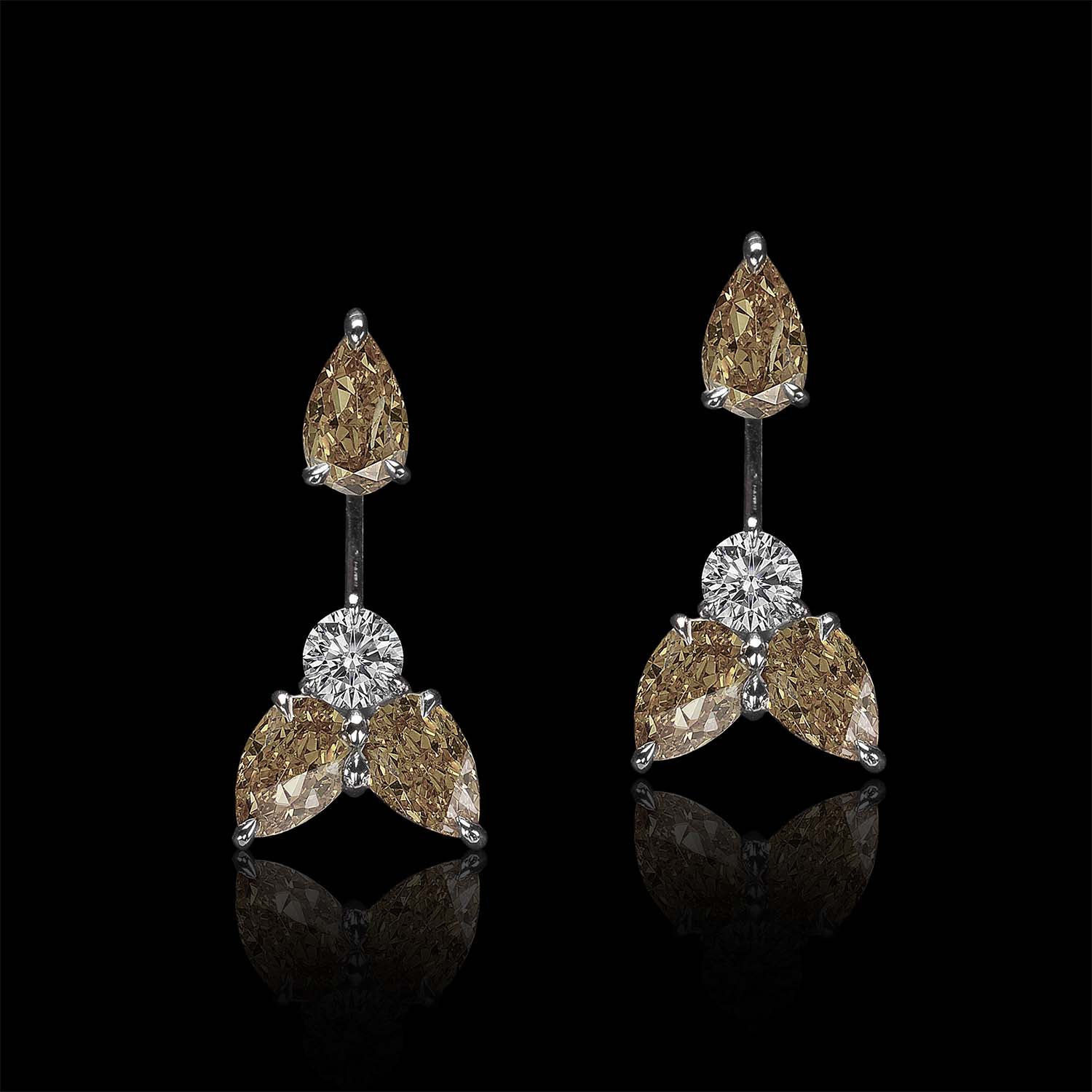 Three Stones, Platinum Wonder's Embrace Pear