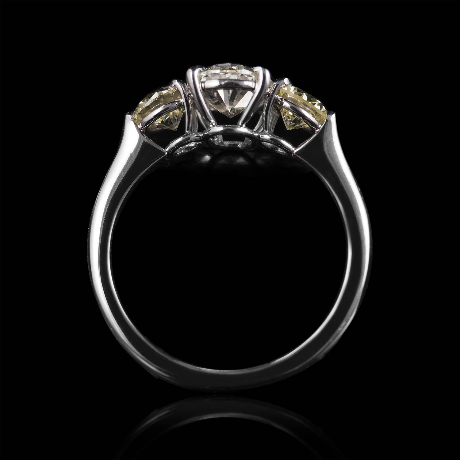 The Moon Ocean Rings in Platinum Alternate shot 4