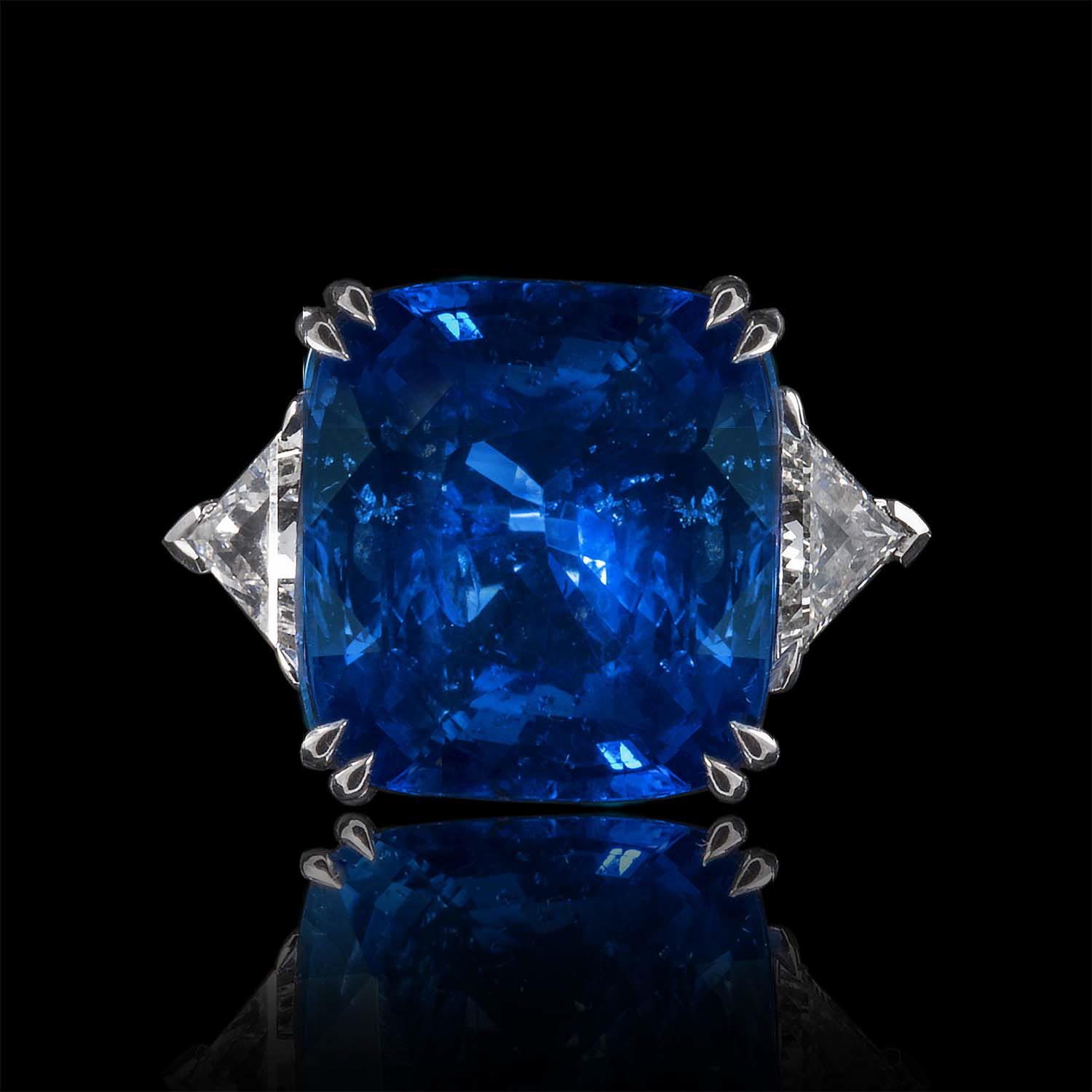 Platinum Royal Blue Cushion