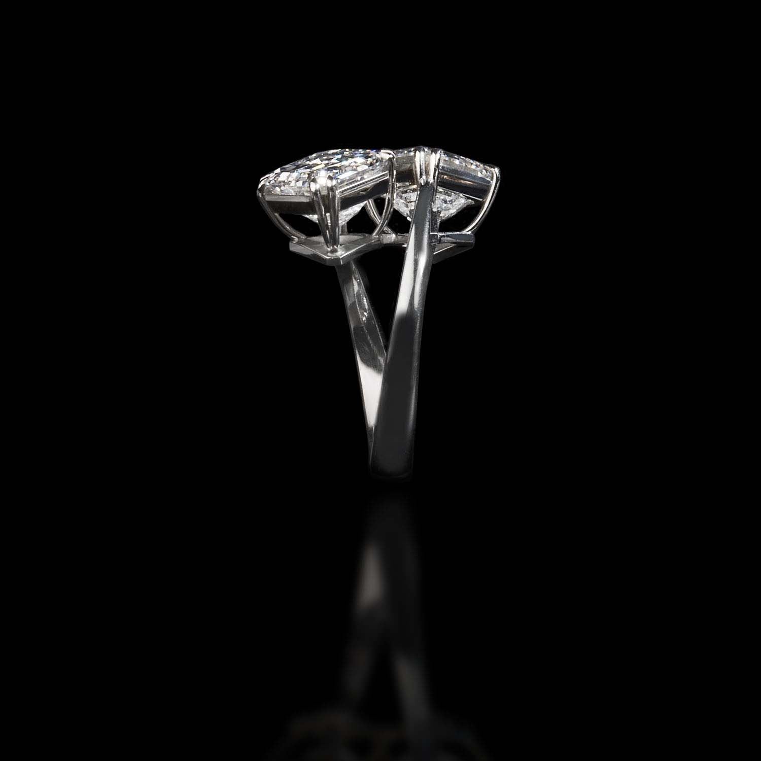 The Moon Ocean Rings in Platinum Alternate shot 3