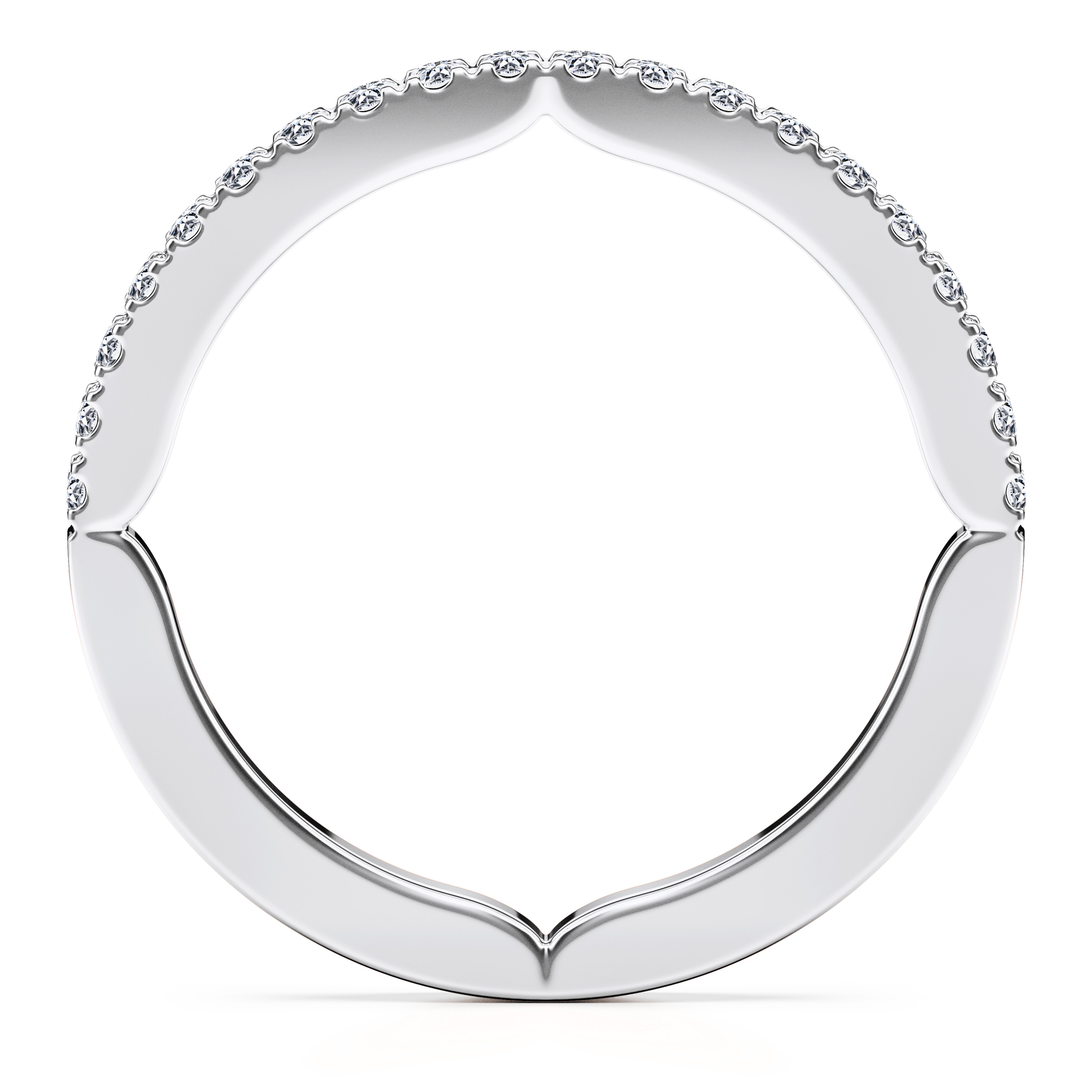 Euphoria Wedding Ring in Platinum Alternate shot 4