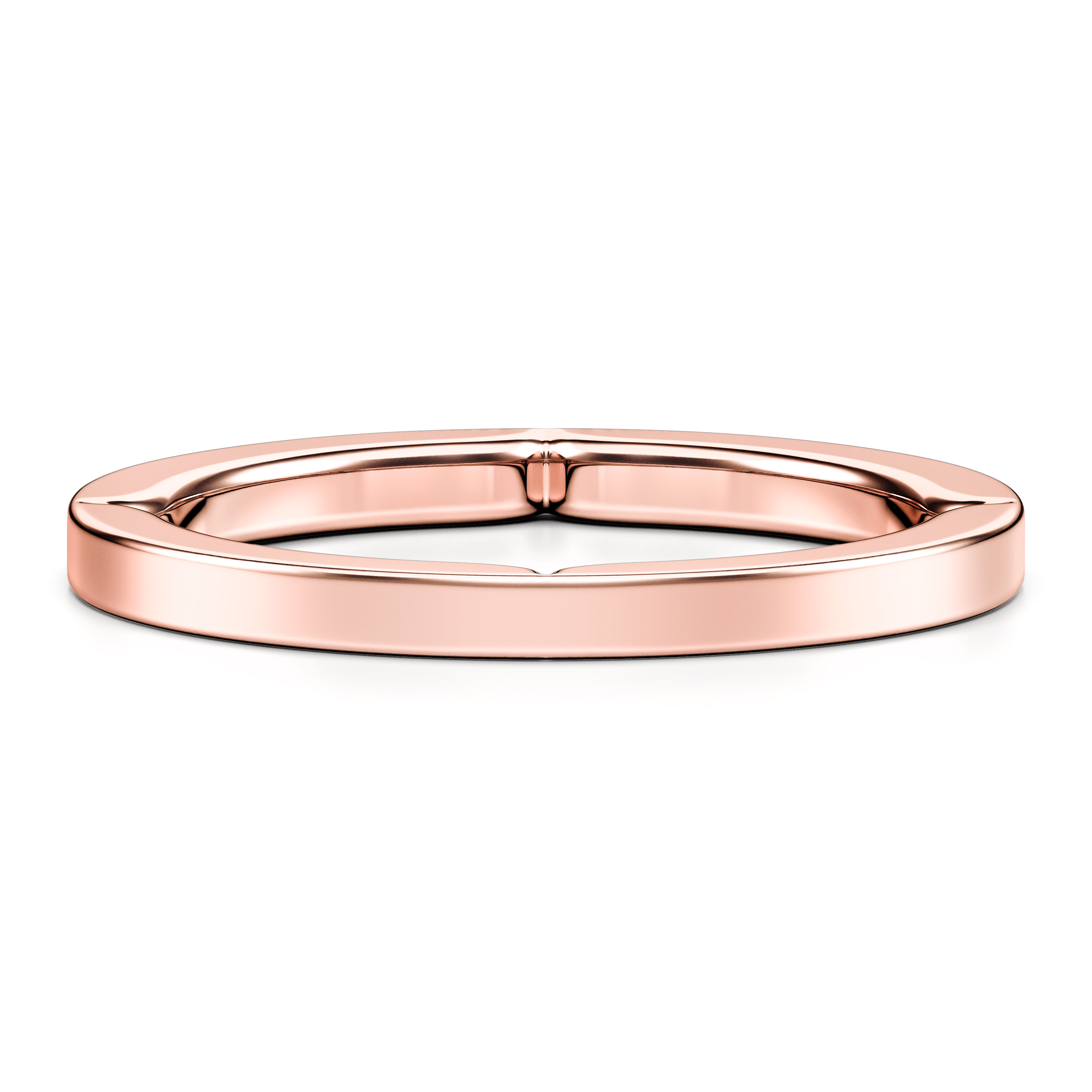 Plain, 18ct Rose Gold wedding ring Euphoria Plain Ring