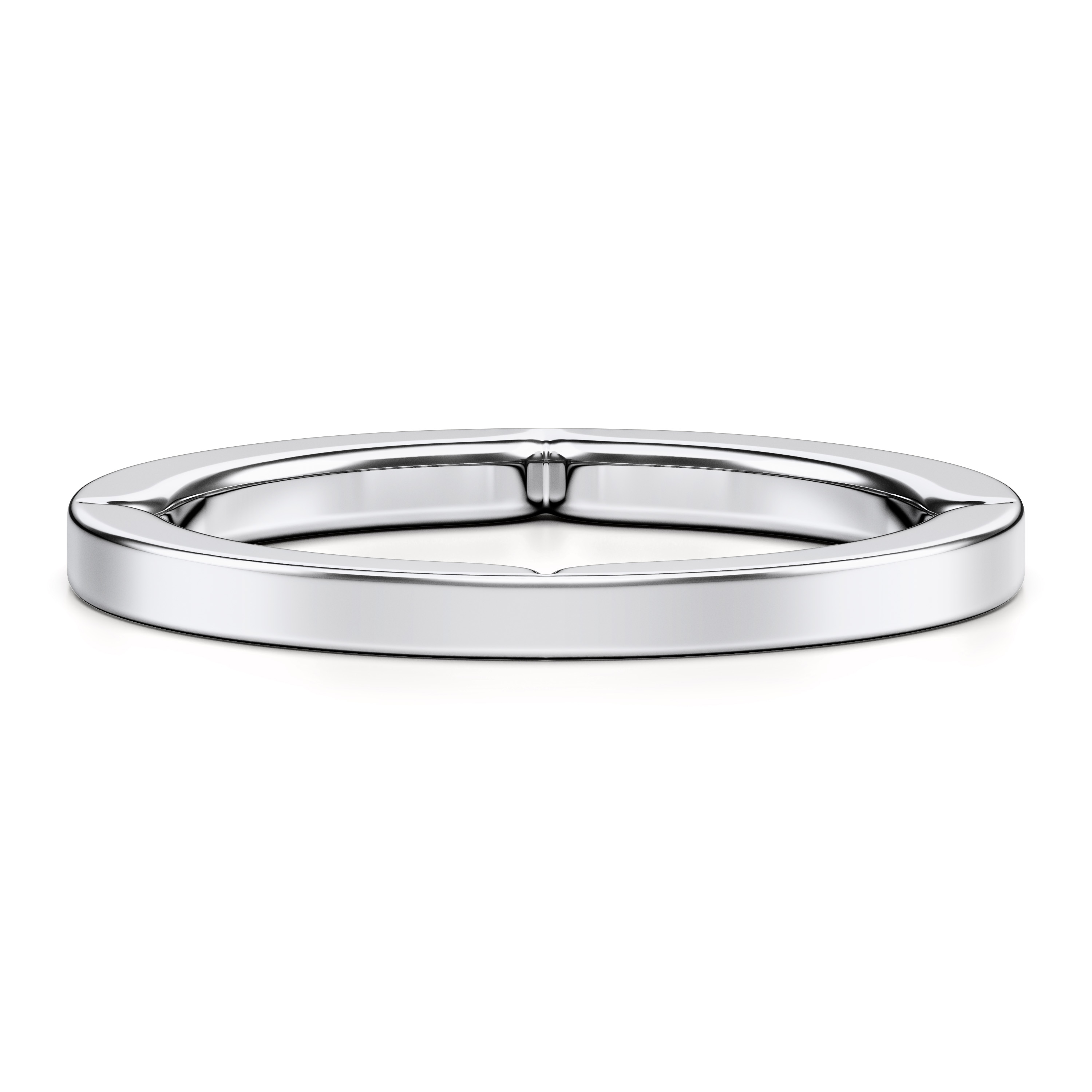 Plain, 18ct White Gold wedding ring Euphoria Plain Ring