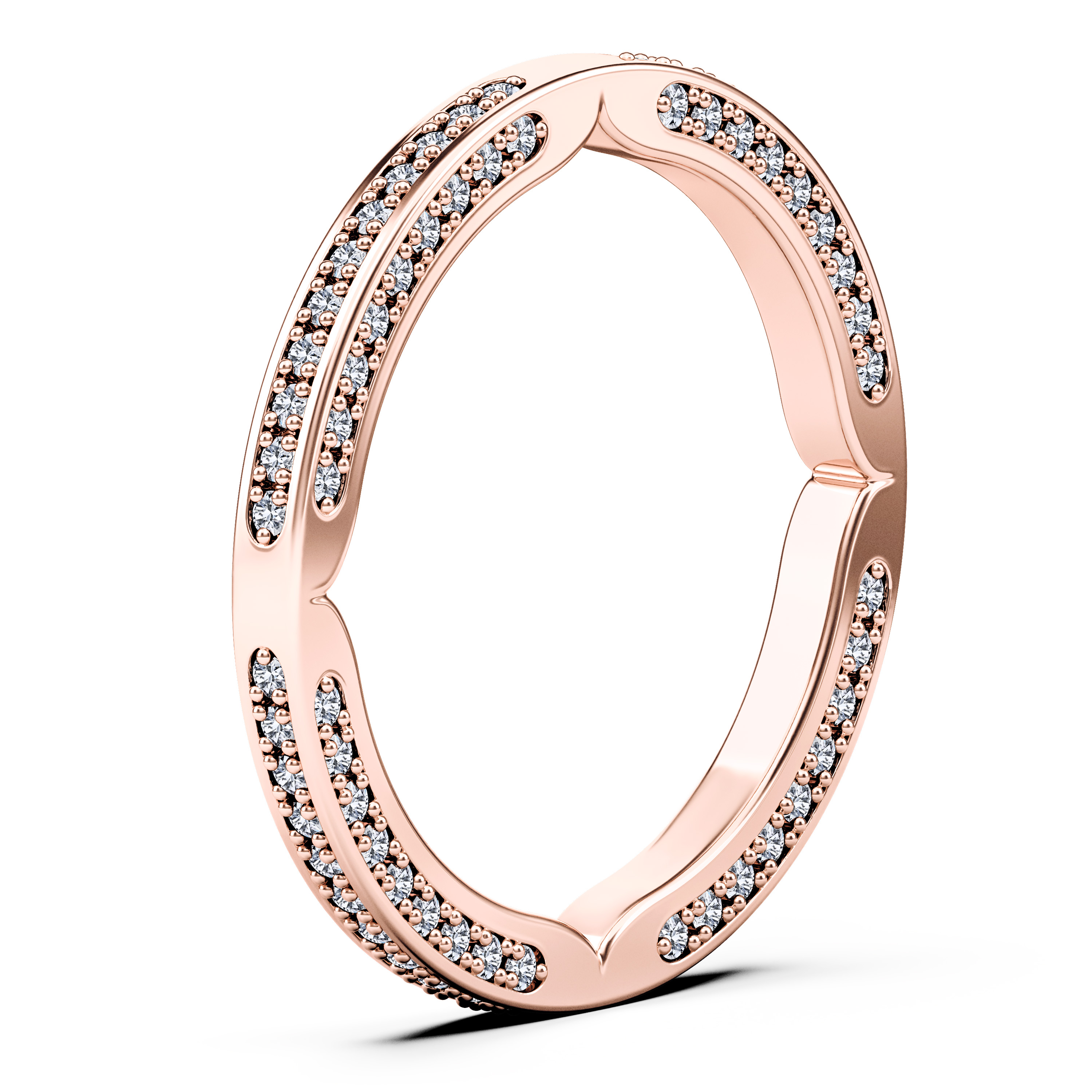 Euphoria Wedding Ring in 18ct Rose Gold Alternate shot 3