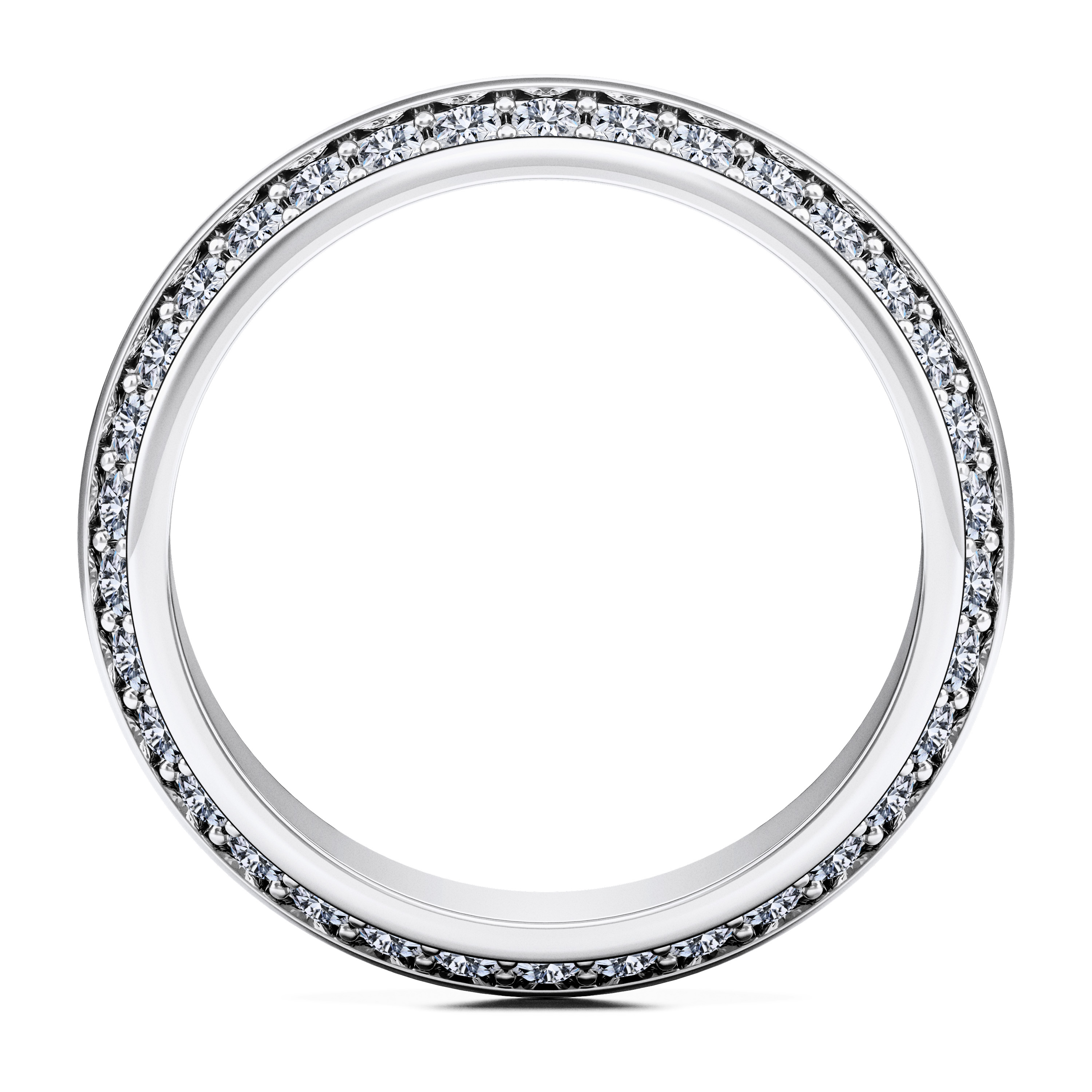 The Moon Ocean Wedding Ring in 18ct White Gold Alternate shot 4