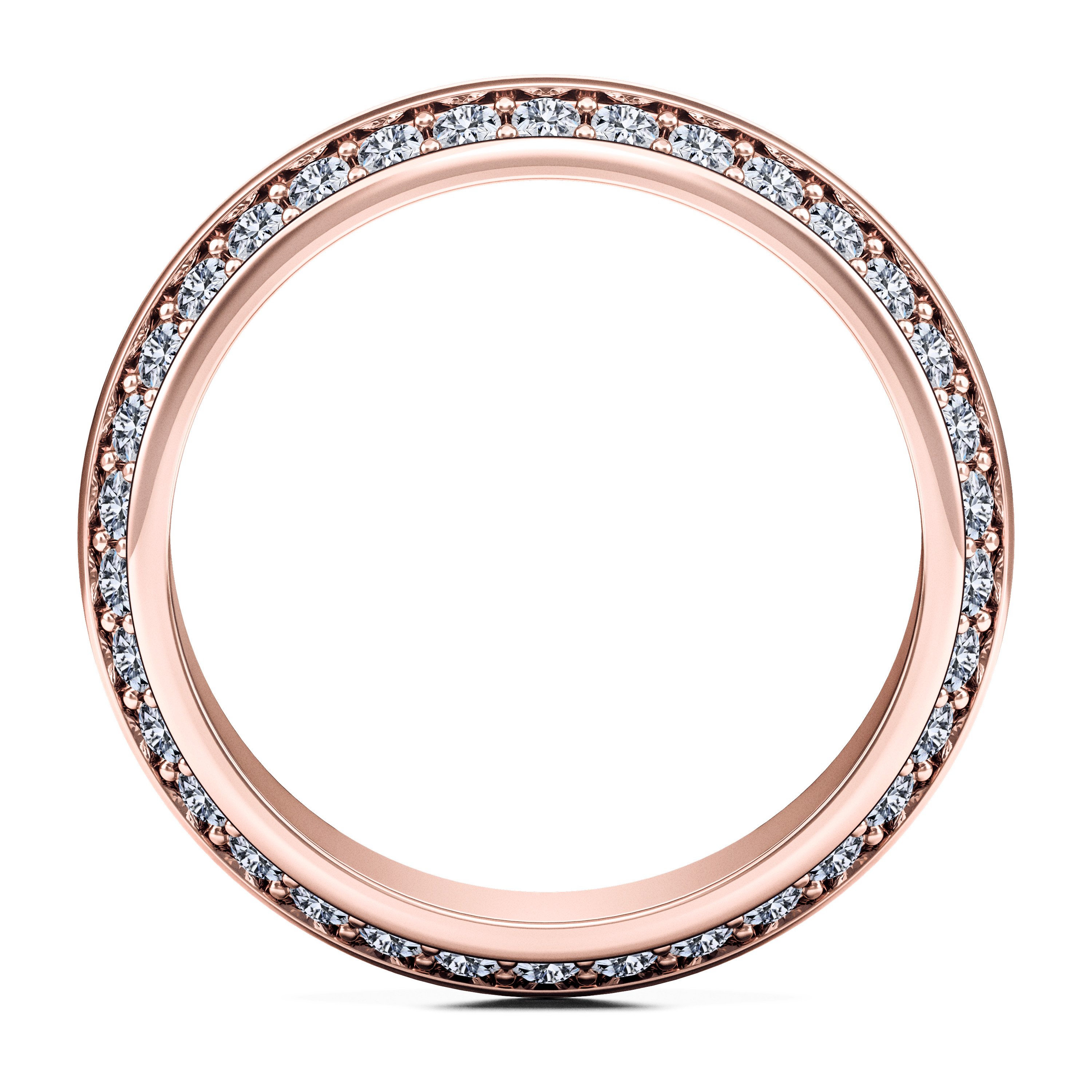 The Moon Ocean Wedding Ring in 18ct Rose Gold Alternate shot 4