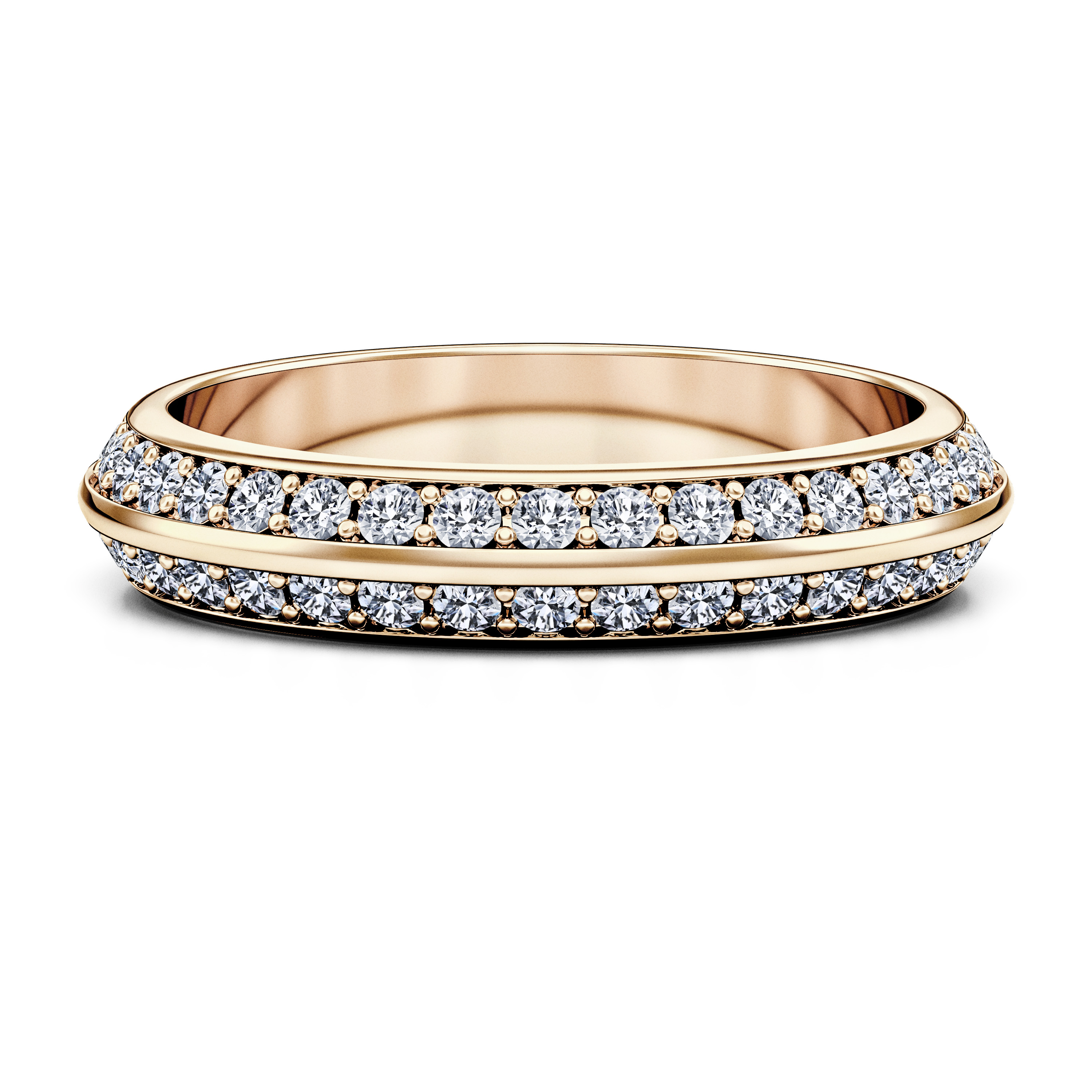 Diamonds, 18ct Yellow Gold wedding ring The Moon Ocean Diamonds Ring