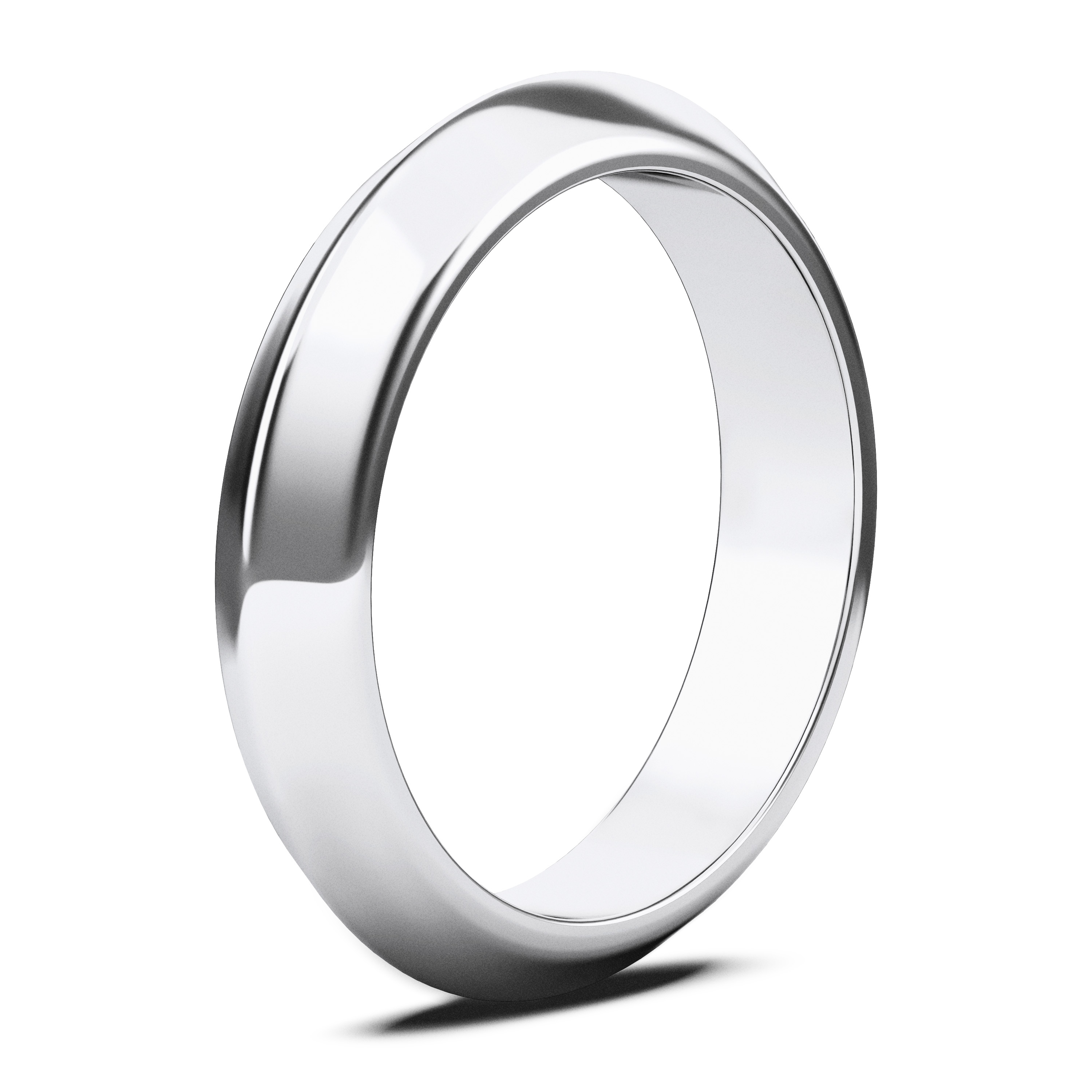 The Moon Ocean Wedding Ring in Platinum Alternate shot 3