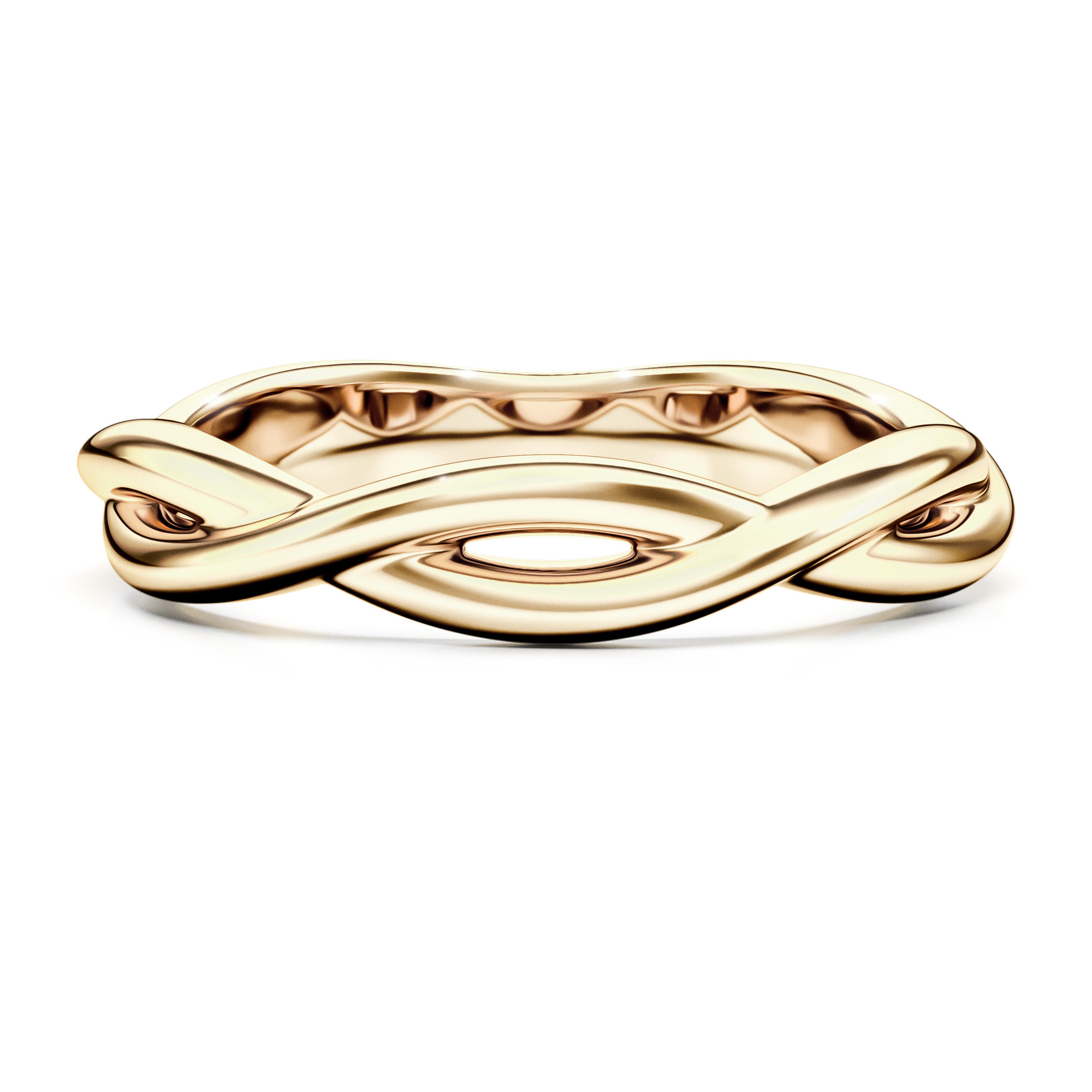 Plain, 18ct Yellow Gold wedding ring Etheral Plain Ring