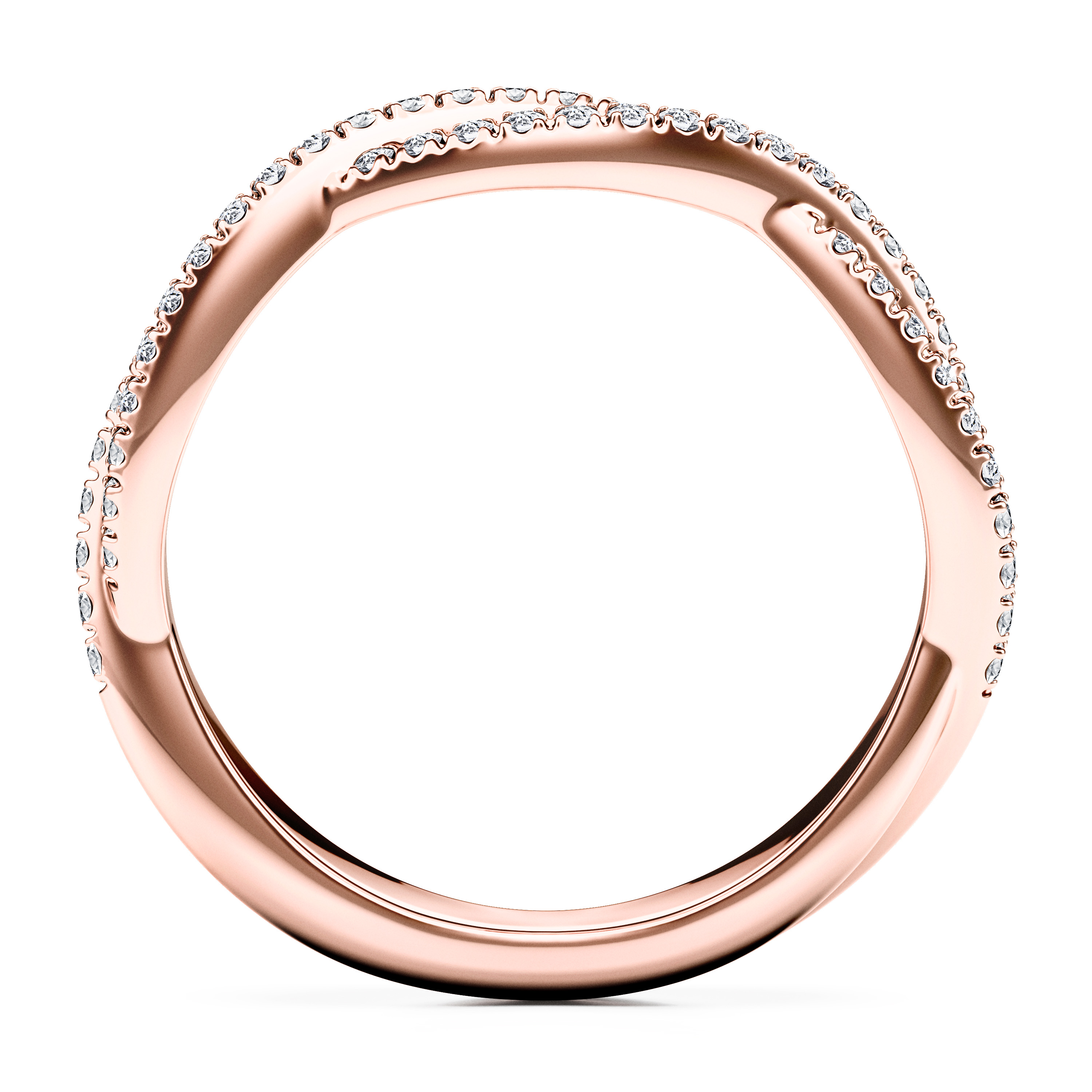 Etheral Wedding Ring in 18ct Rose Gold Alternate shot 4
