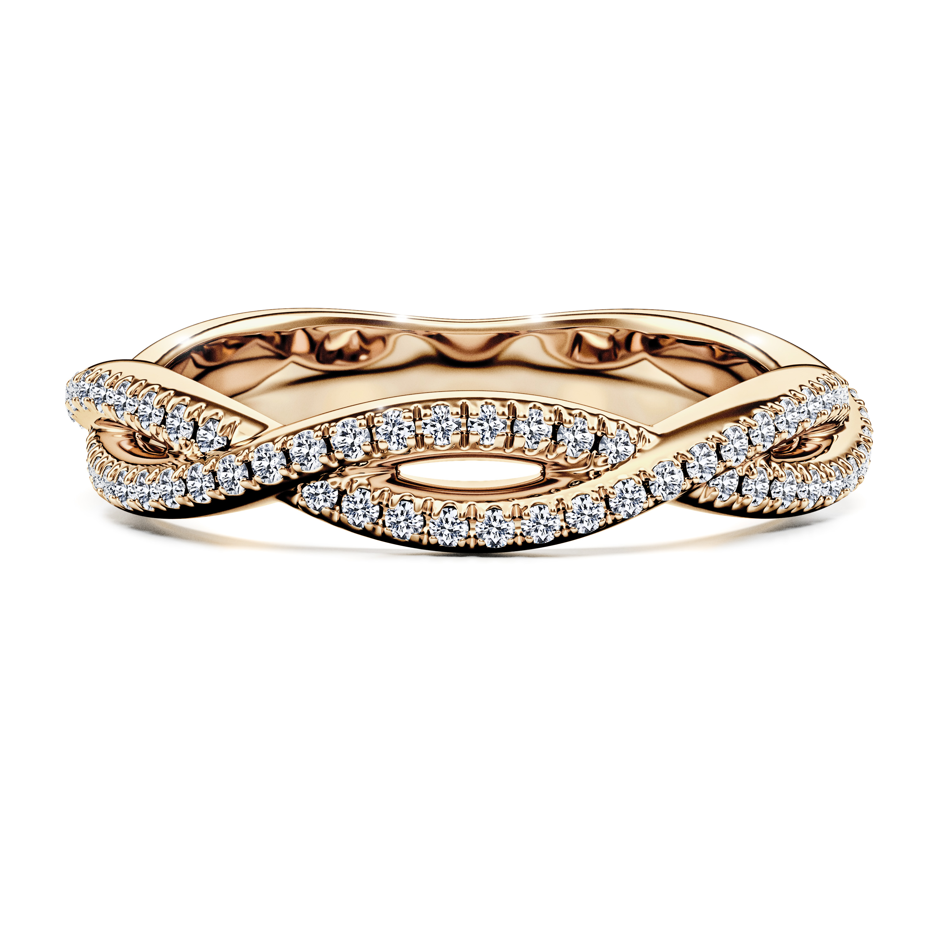Diamonds, 18ct Yellow Gold wedding ring Etheral Diamonds Ring