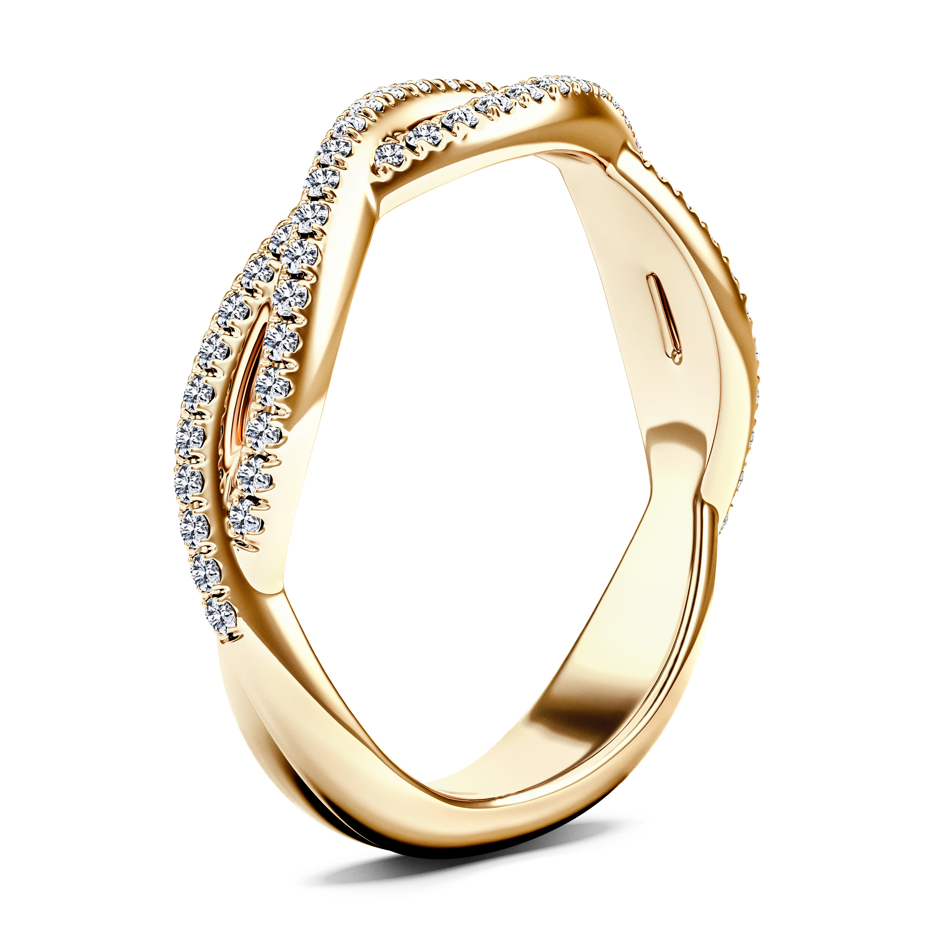 Etheral Wedding Ring in 18ct Yellow Gold Alternate shot 3