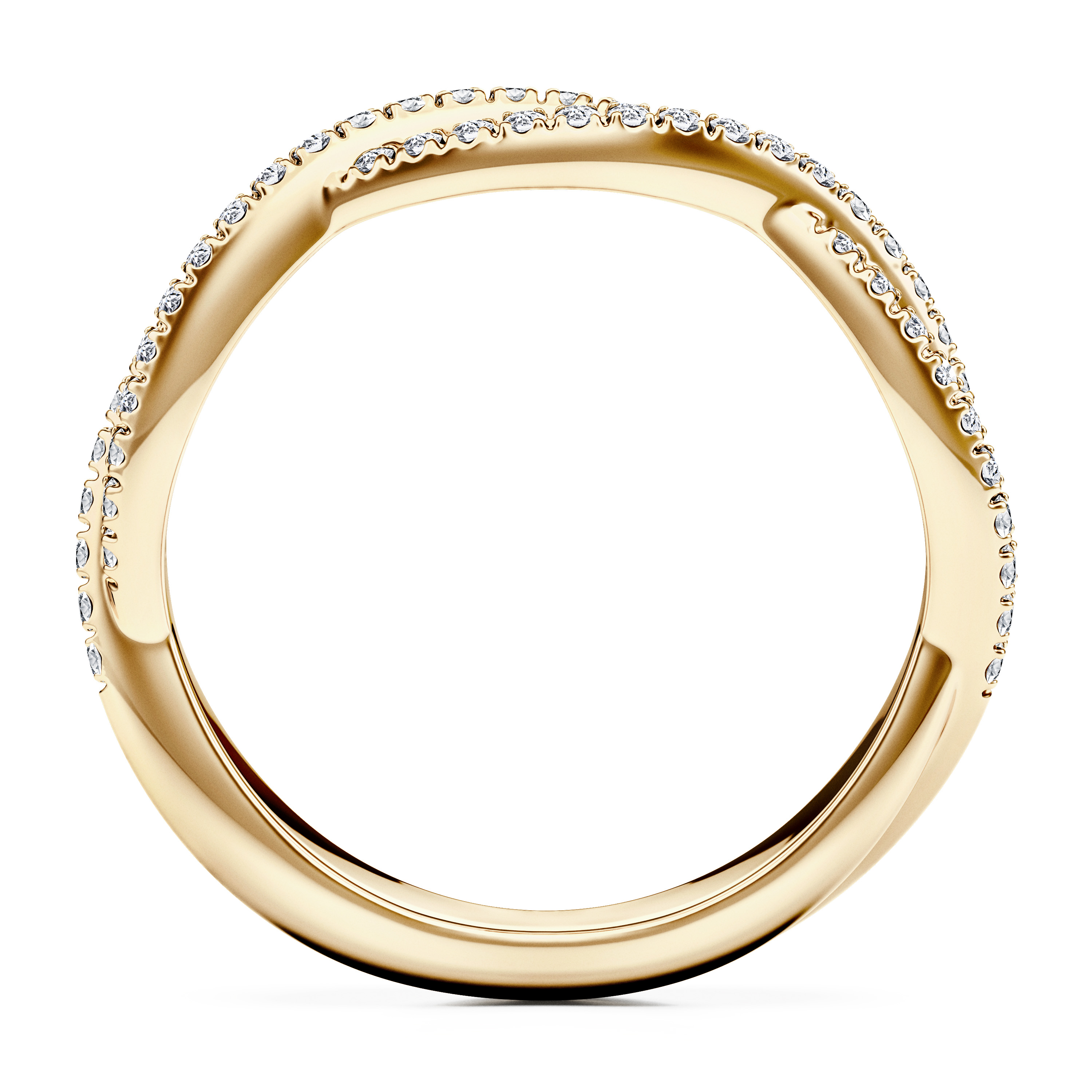 Etheral Wedding Ring in 18ct Yellow Gold Alternate shot 4
