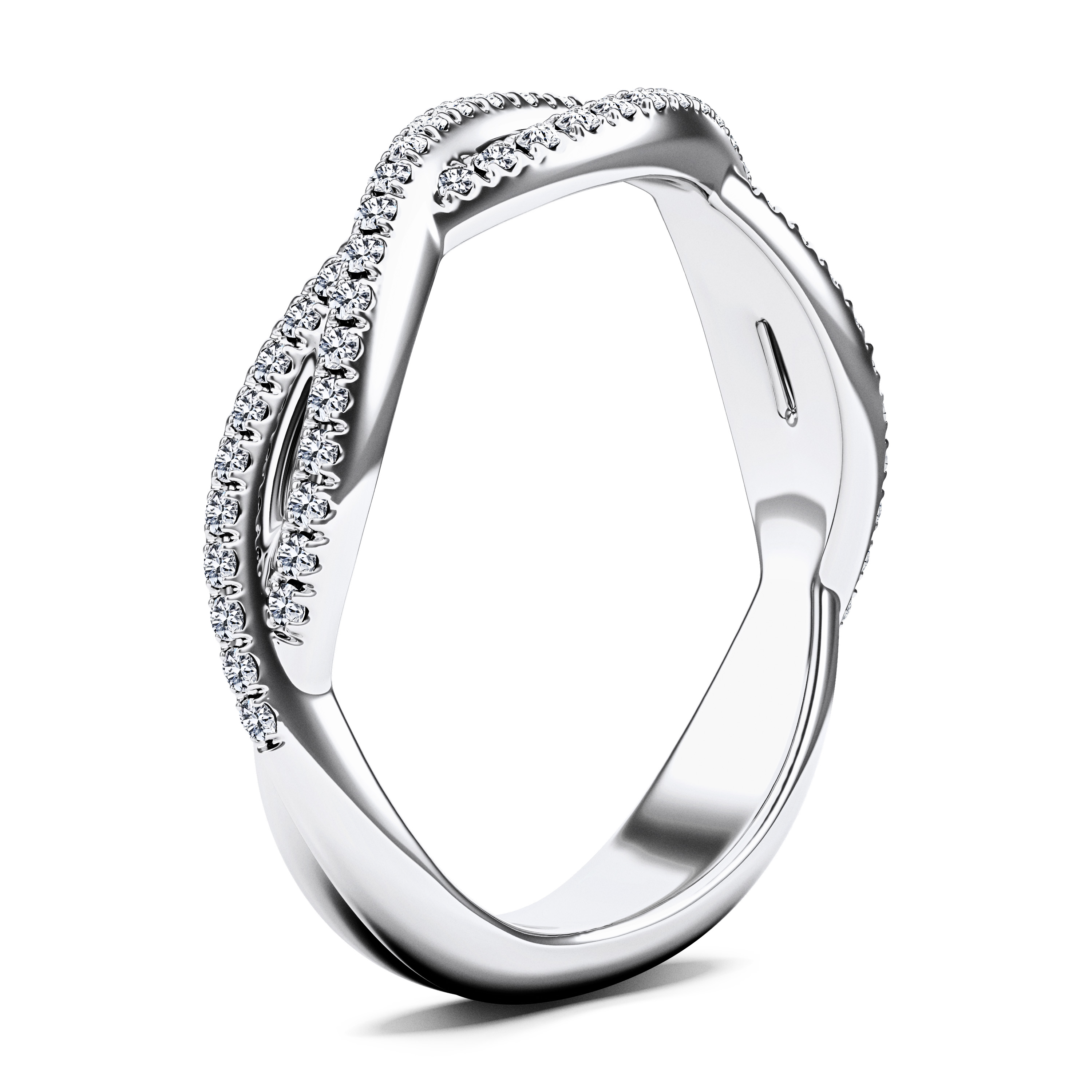 Etheral Wedding Ring in Platinum Alternate shot 3