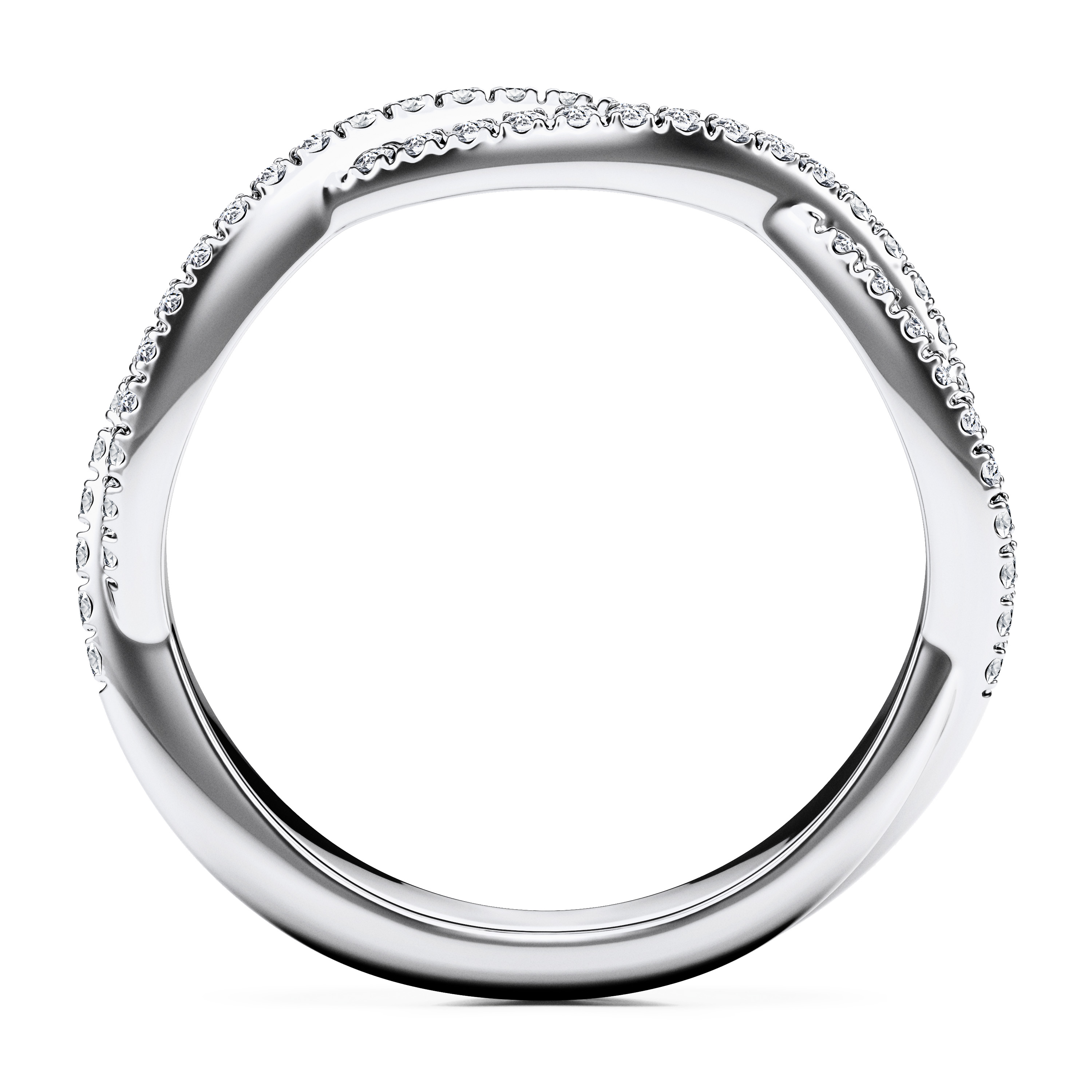 Etheral Wedding Ring in Platinum Alternate shot 4