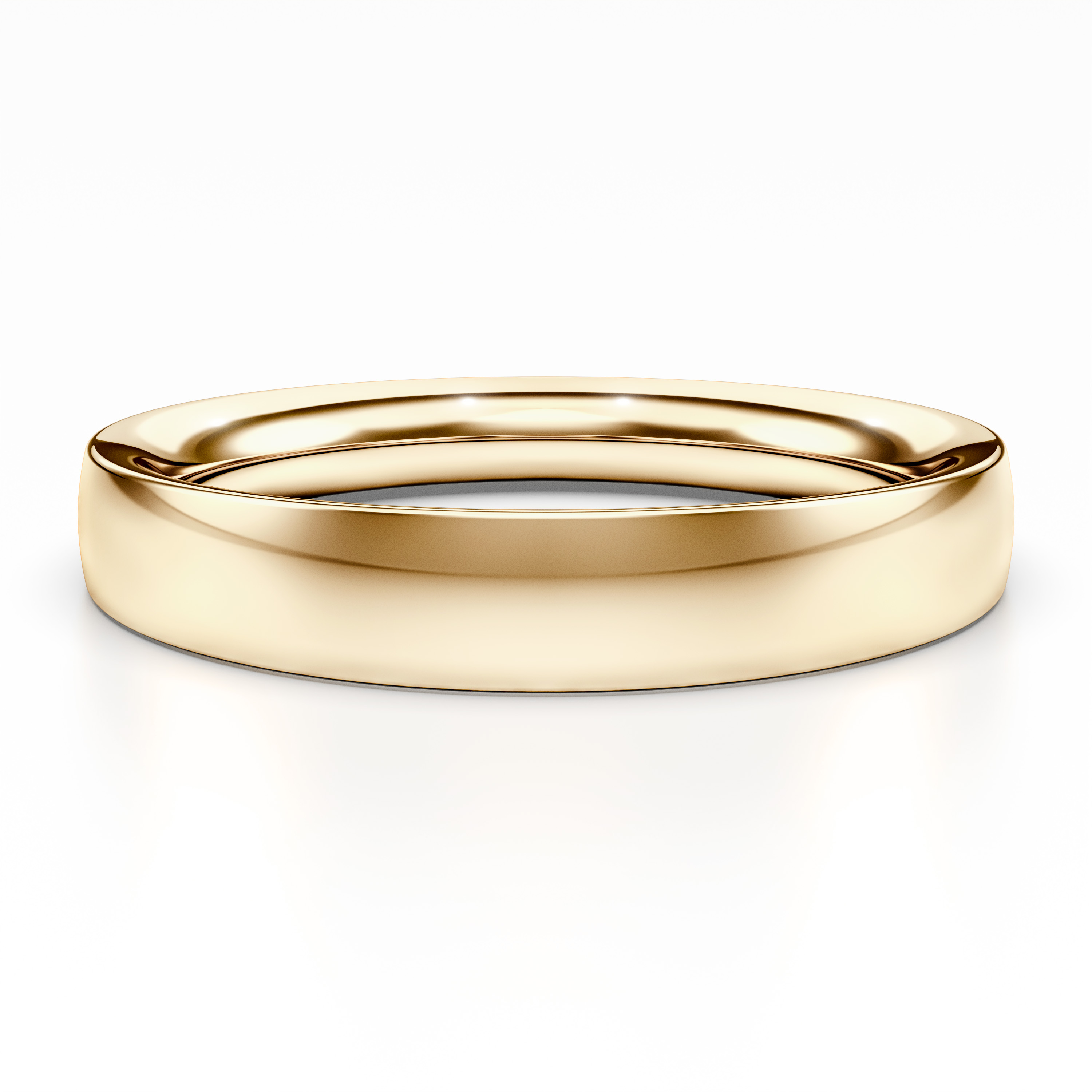 Plain, 18ct Yellow Gold wedding ring Spark Plain Ring