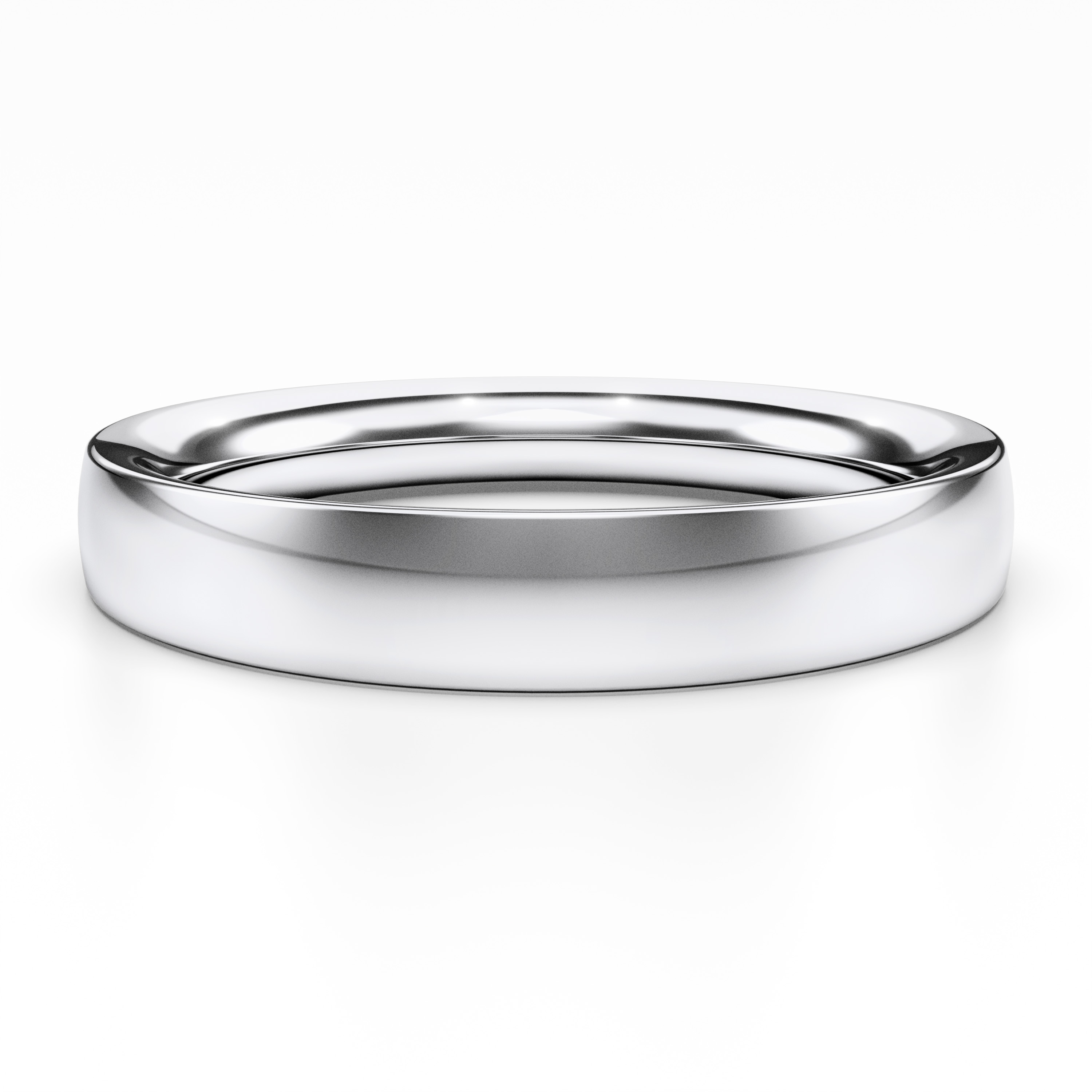 Plain, 18ct White Gold wedding ring Spark Plain Ring