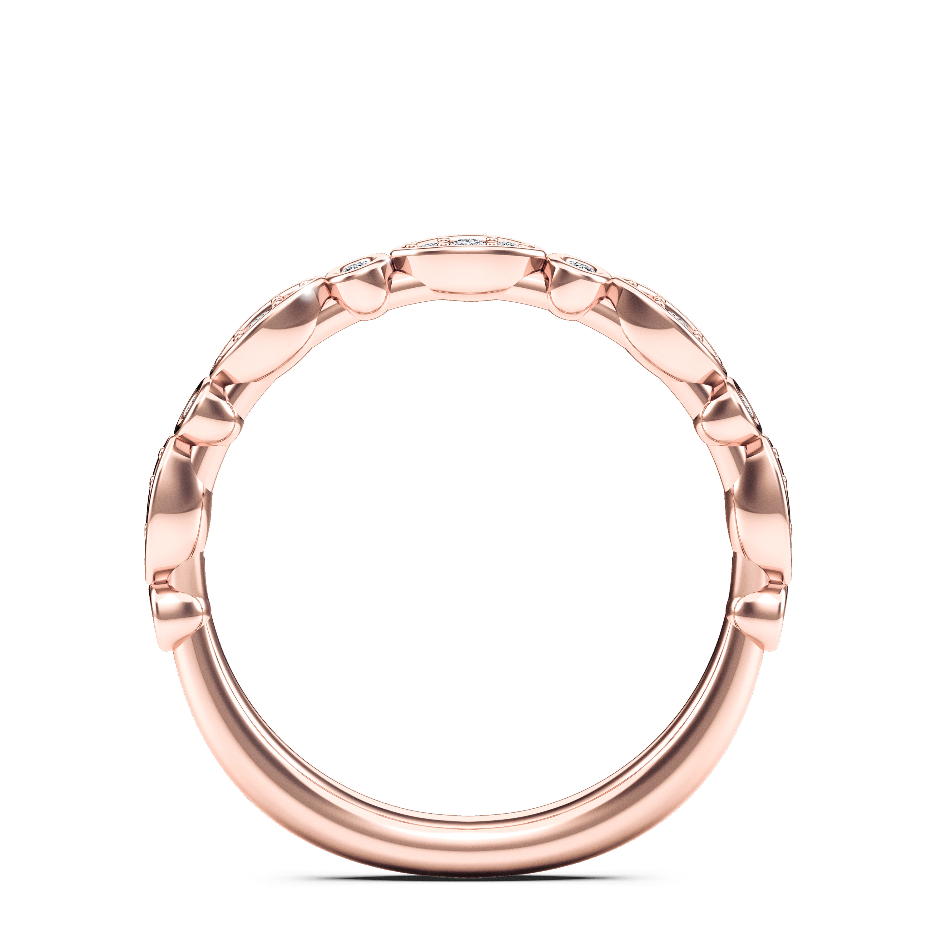 Pixie Wedding Ring in 18ct Rose Gold Alternate shot 4