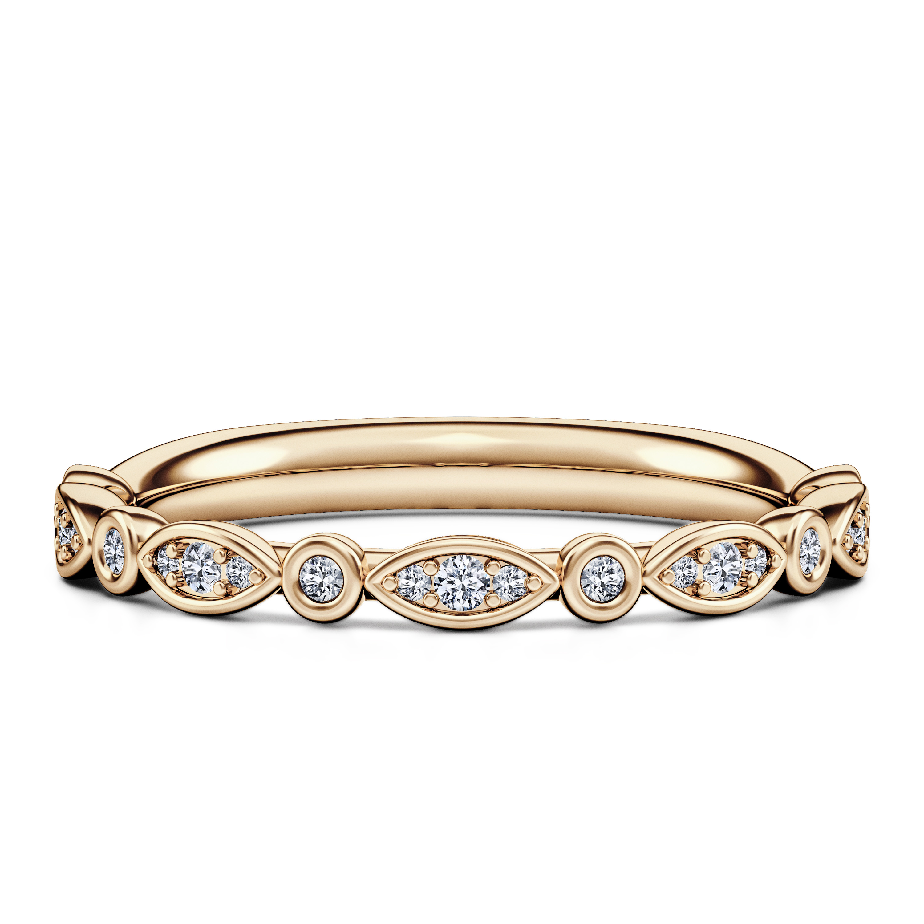 Diamonds, 18ct Yellow Gold wedding ring Pixie Diamonds Ring