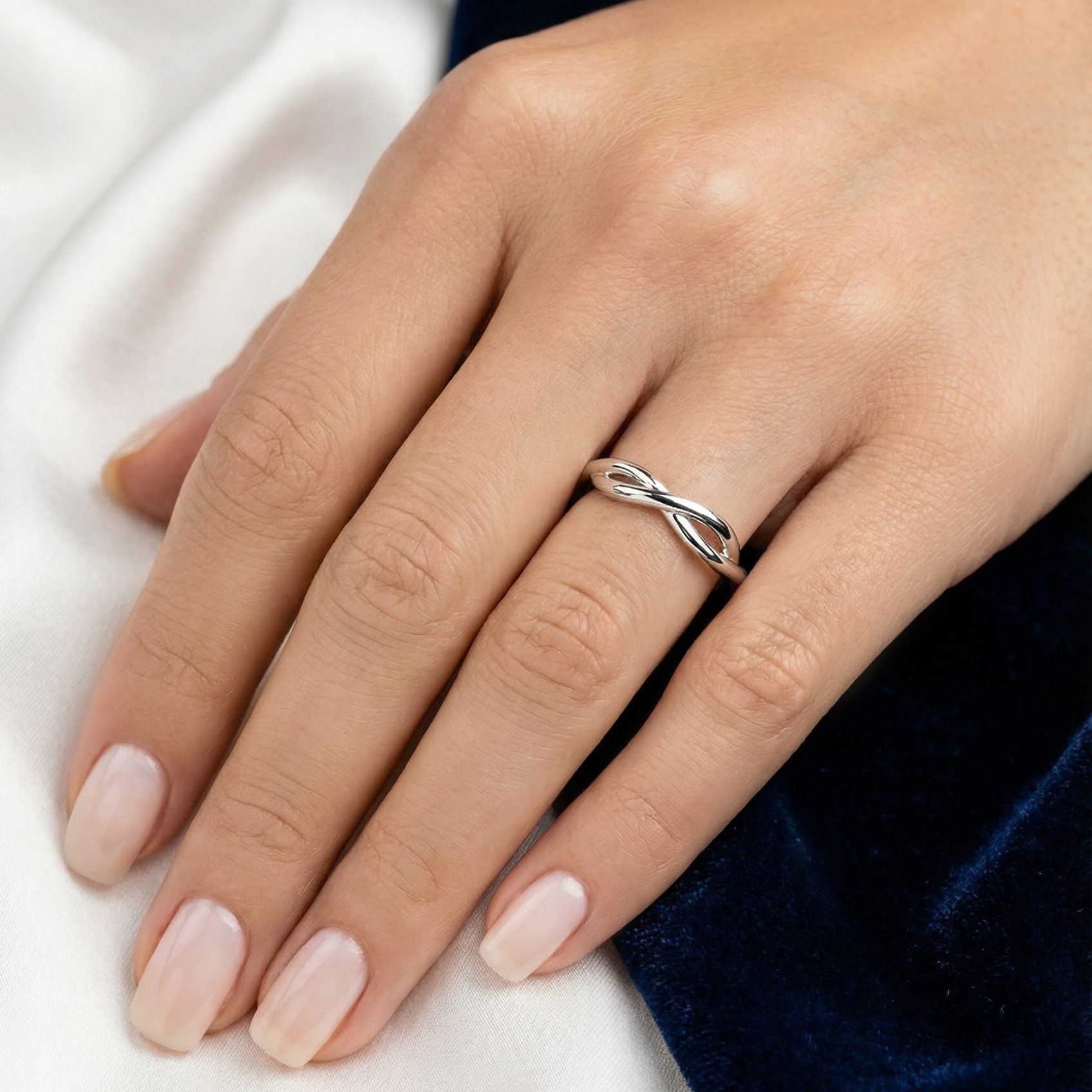 Etheral Wedding Ring in 18ct White Gold Alternate shot 5