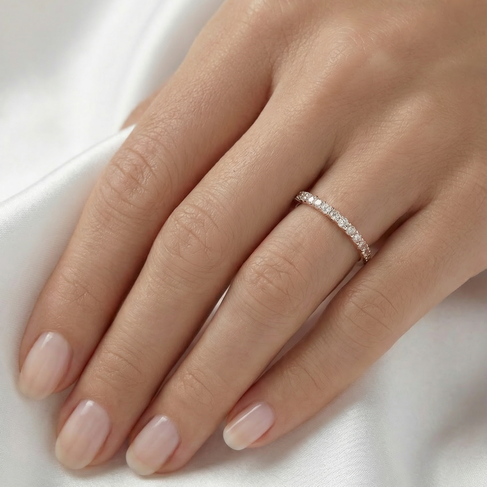 Celestial Wedding Ring in 18ct Rose Gold Alternate shot 5