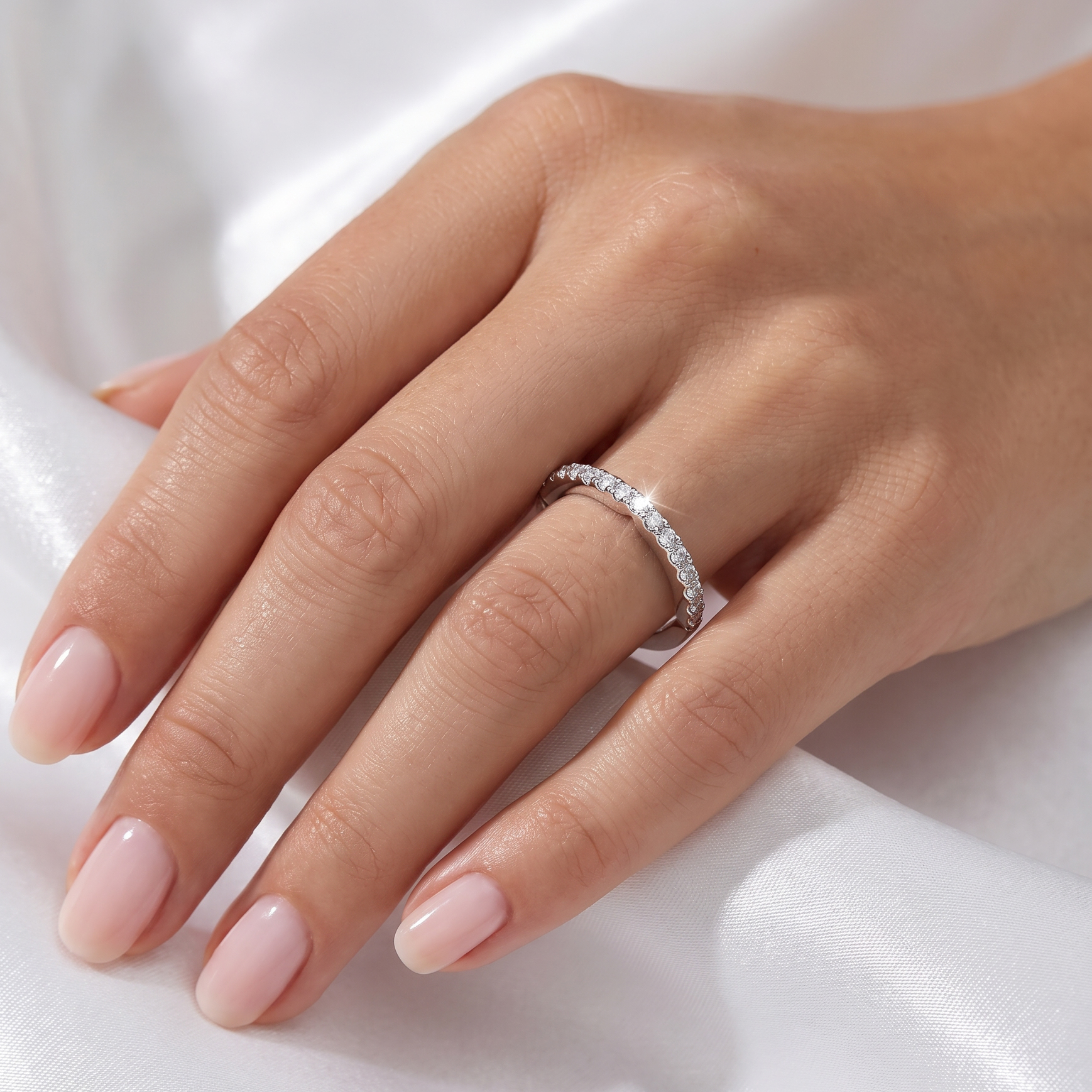 Euphoria Wedding Ring in 18ct White Gold Alternate shot 5