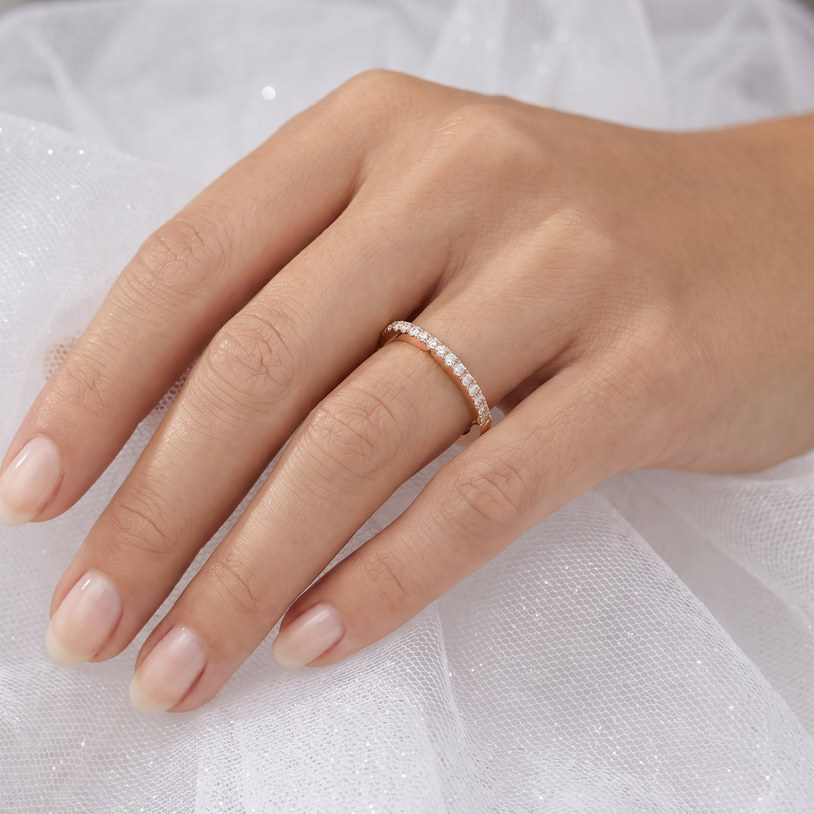 Euphoria Wedding Ring in 18ct Rose Gold Alternate shot 5