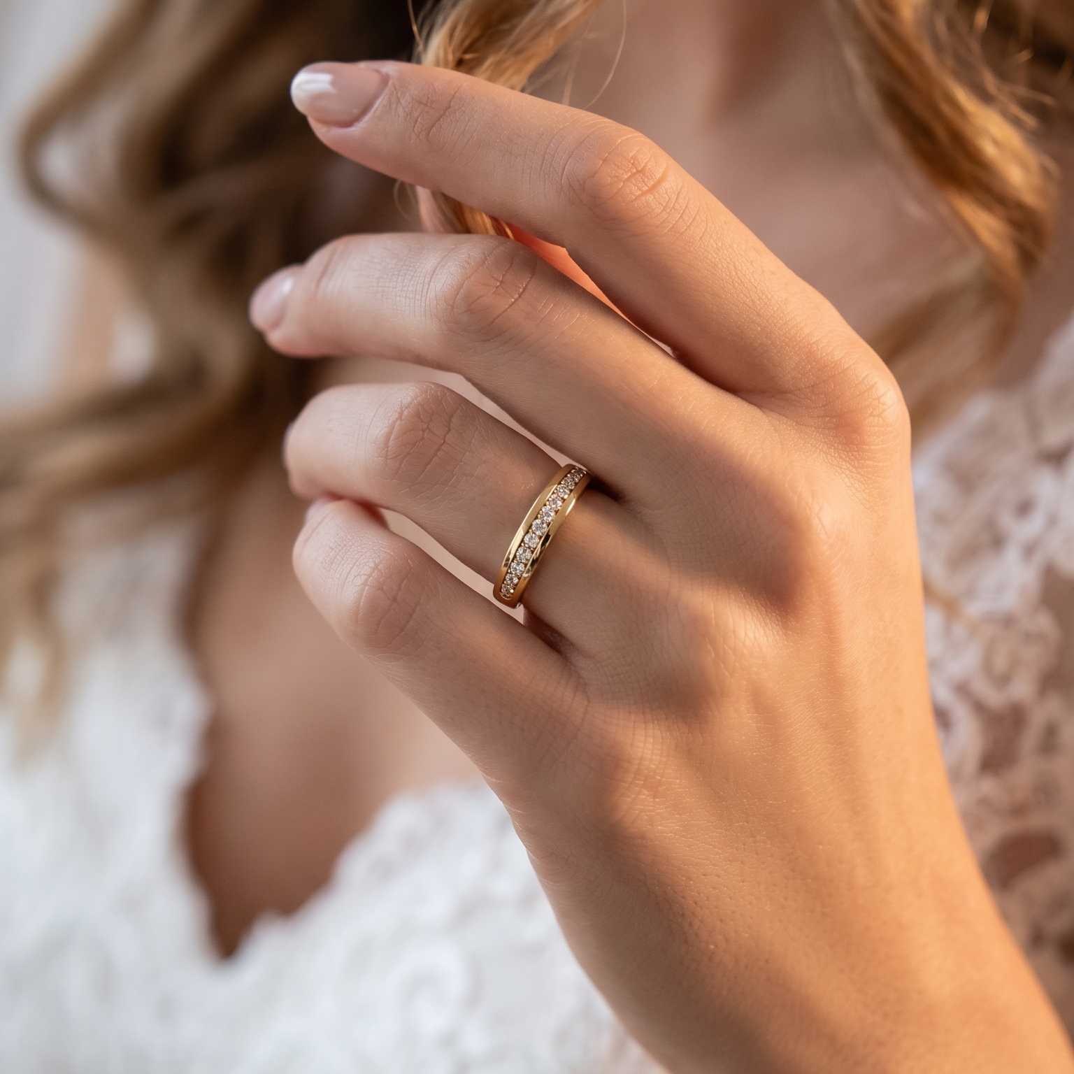 Spark Wedding Ring in 18ct Yellow Gold Alternate shot 5